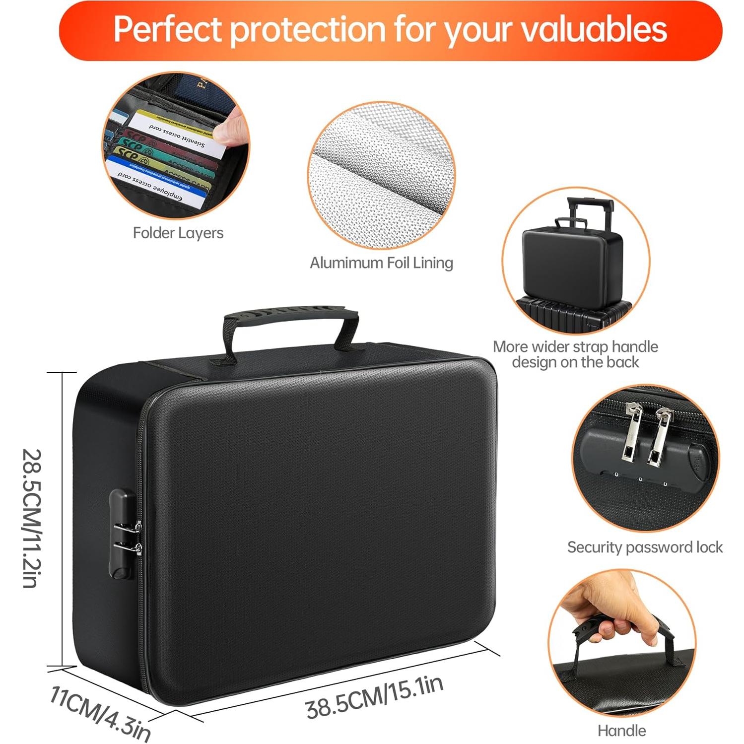 Organizador de Documentos a Prueba de Fuego GIANTLUMI 5200°F