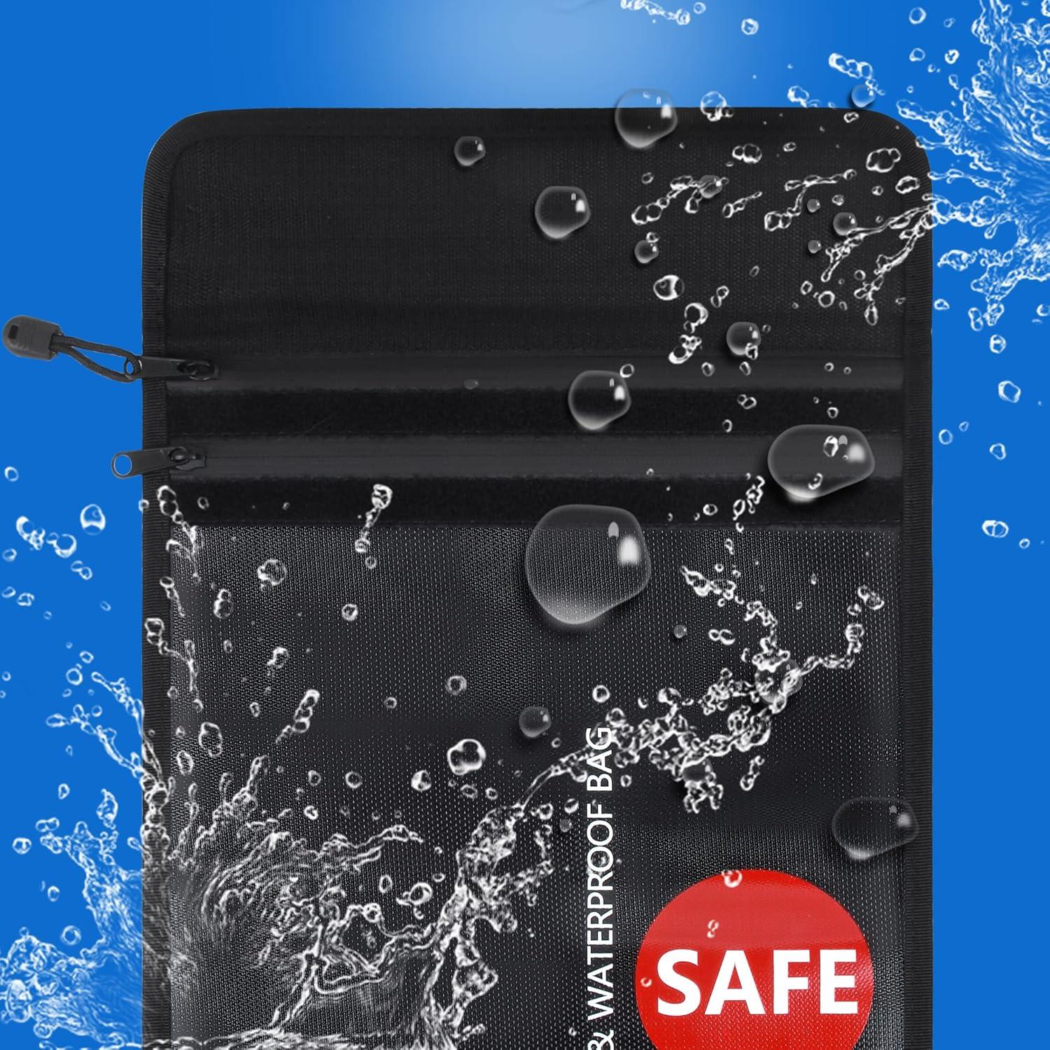 Bolsa de Documentos a Prueba de Fuego GEMEK 38x28cm 2 Cremalleras