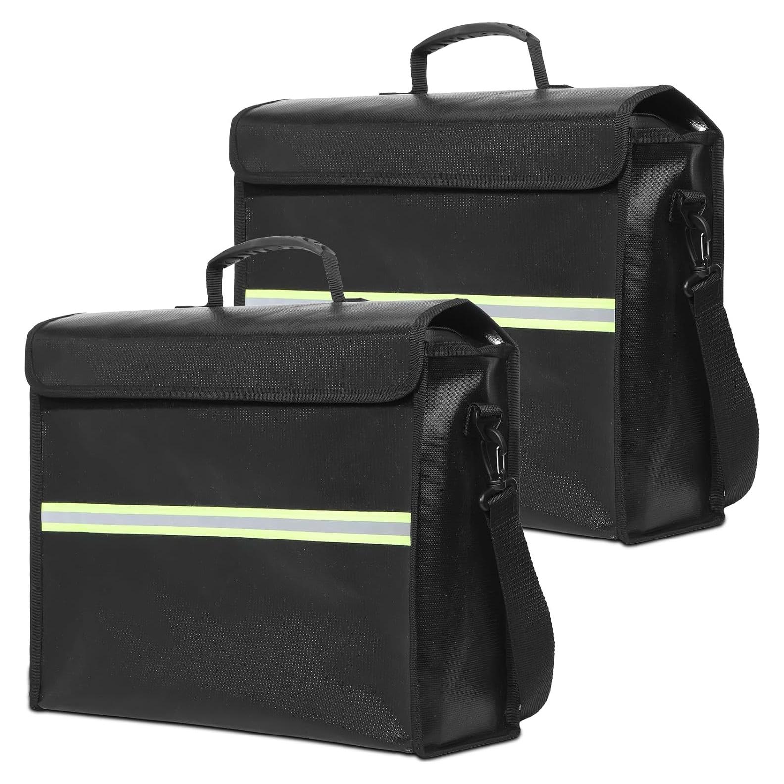 Paquete de 2 Bolsas de Documentos a Prueba de Fuego Fullhawl 42x31.5cm