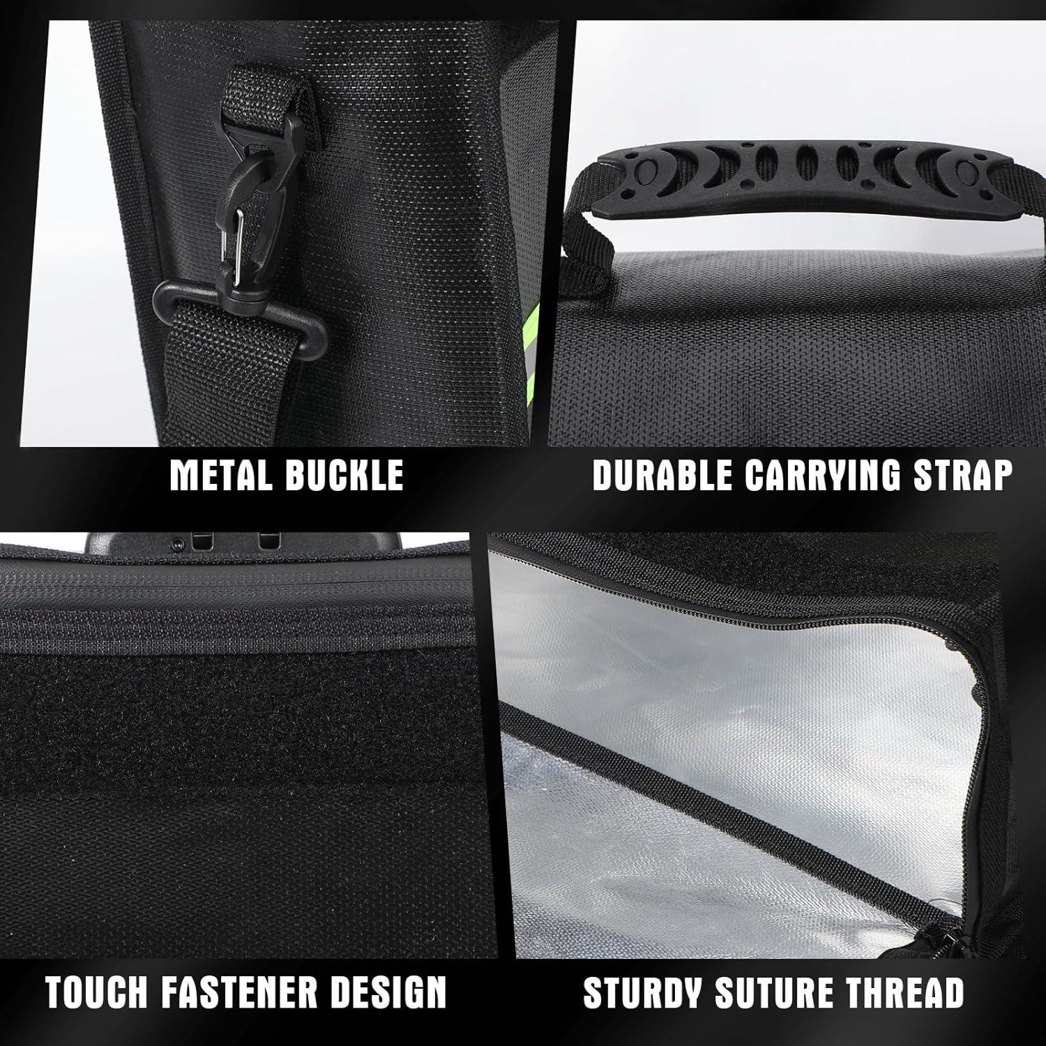 Paquete de 2 Bolsas de Documentos a Prueba de Fuego Fullhawl 42x31.5cm