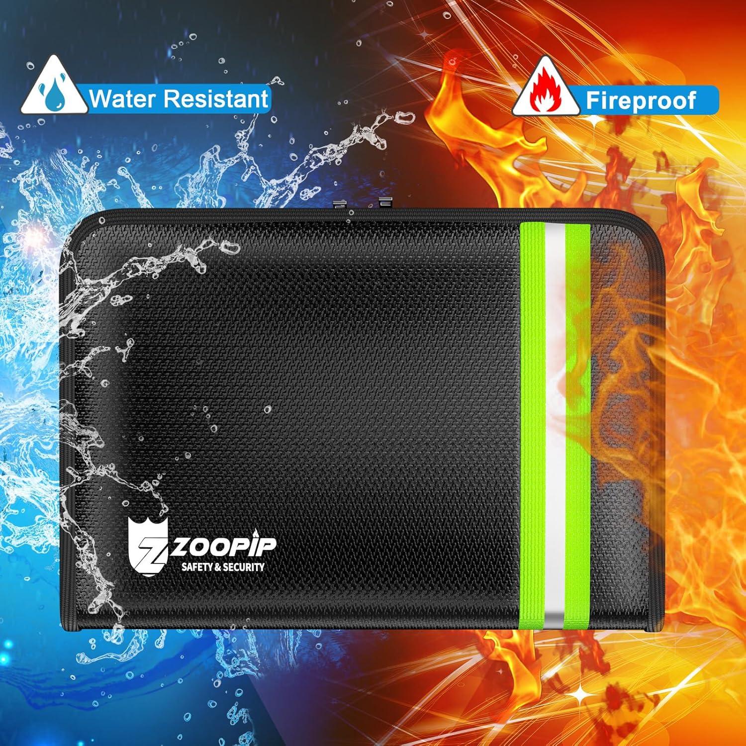 Bolsa Ignífuga ZOOPIP 6400°F 27.4x18.8 cm Resistente Agua