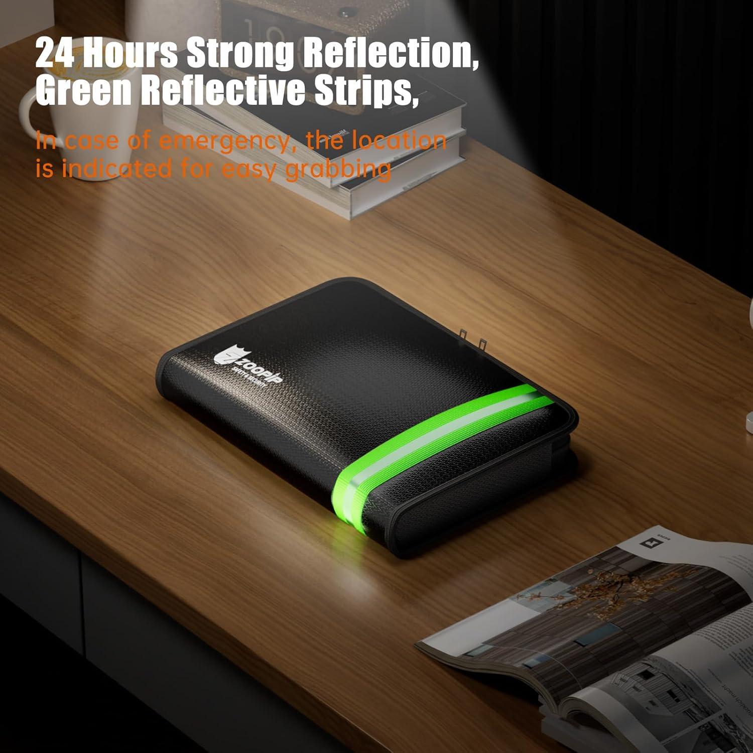 Bolsa Ignífuga ZOOPIP 6400°F 27.4x18.8 cm Resistente Agua