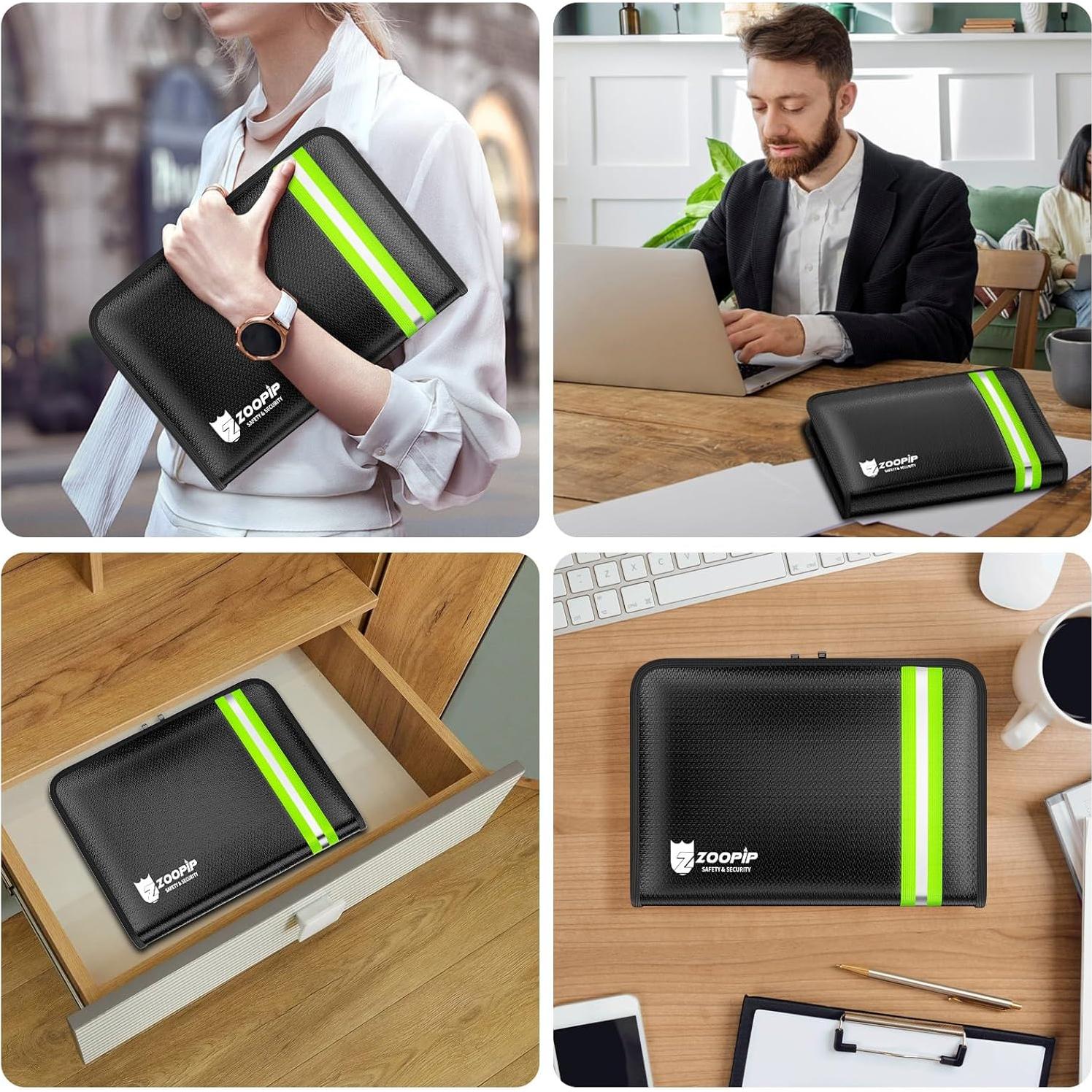 Bolsa Ignífuga ZOOPIP 6400°F 27.4x18.8 cm Resistente Agua