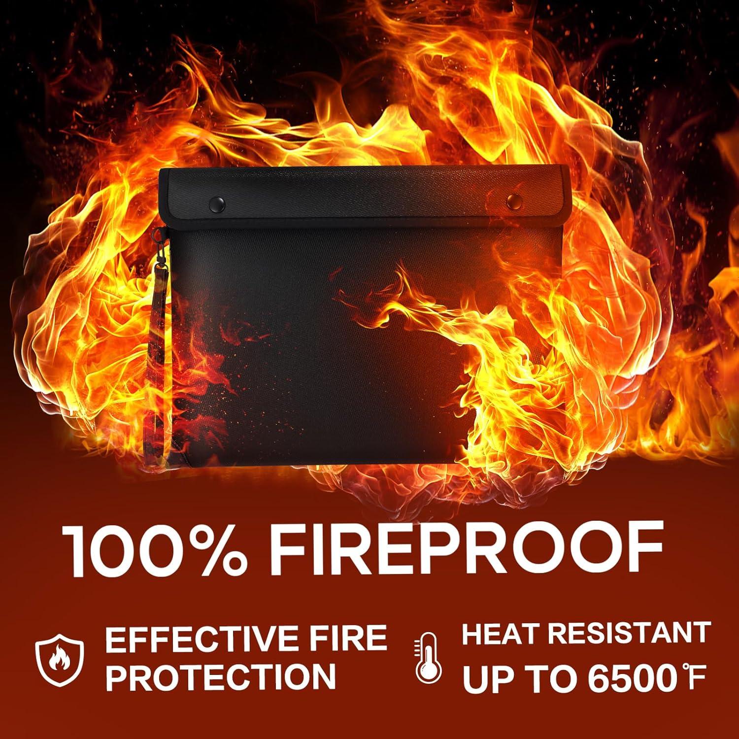 Bolsa de Documentos a Prueba de Fuego CAUTIS A4 8 Capas