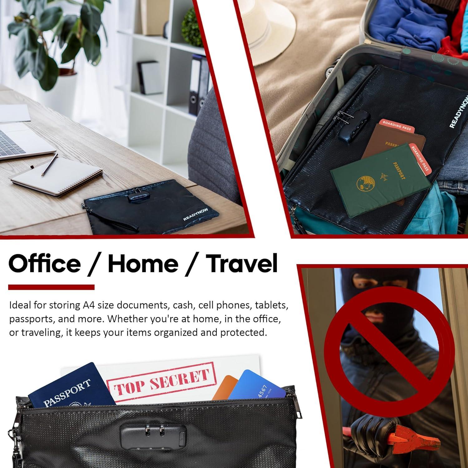 Bolsa de Documentos a Prueba de Fuego Ready Now A4 36.3x25.9cm