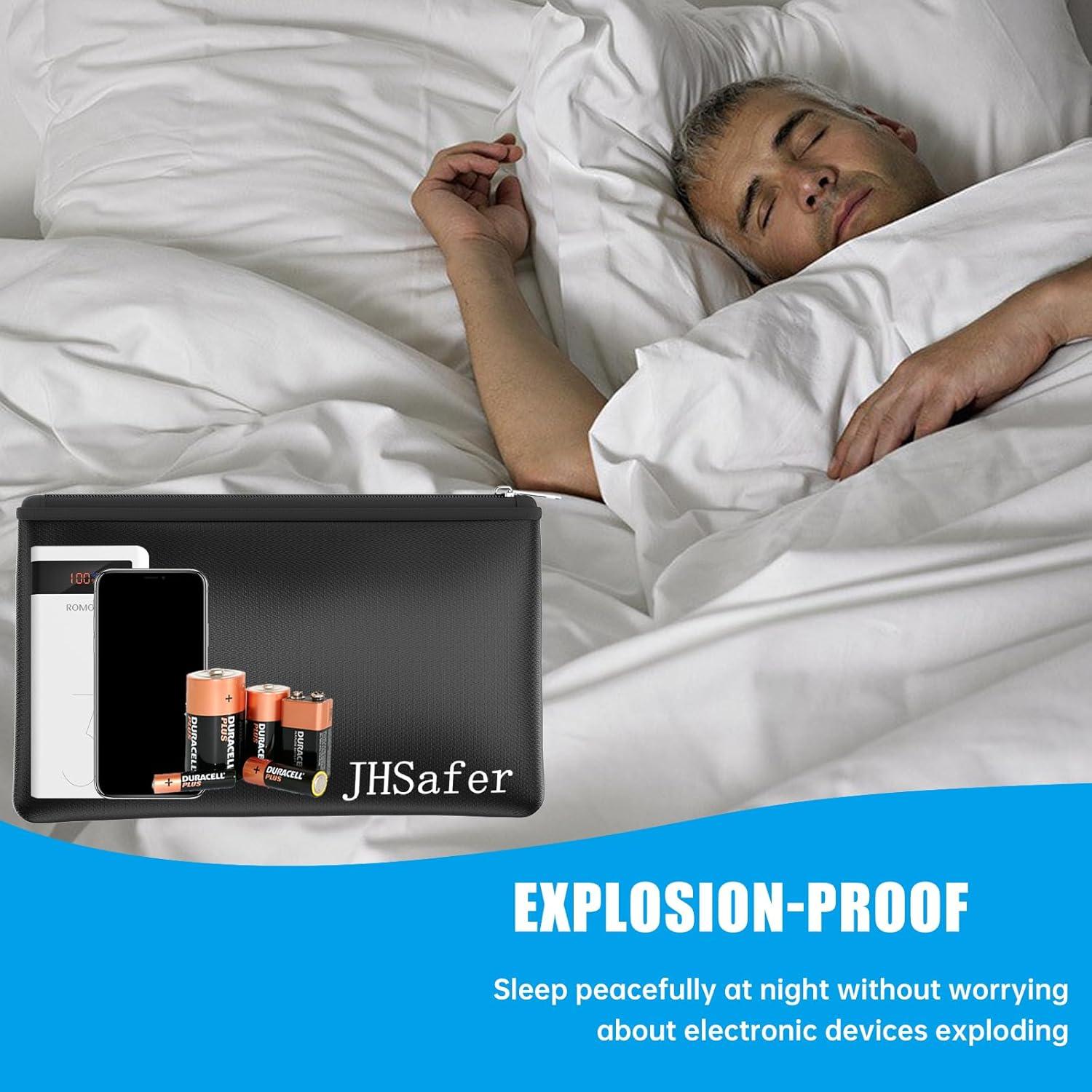 Bolsas de Dinero a Prueba de Fuego JHSafer 2pcs 27.94x16cm