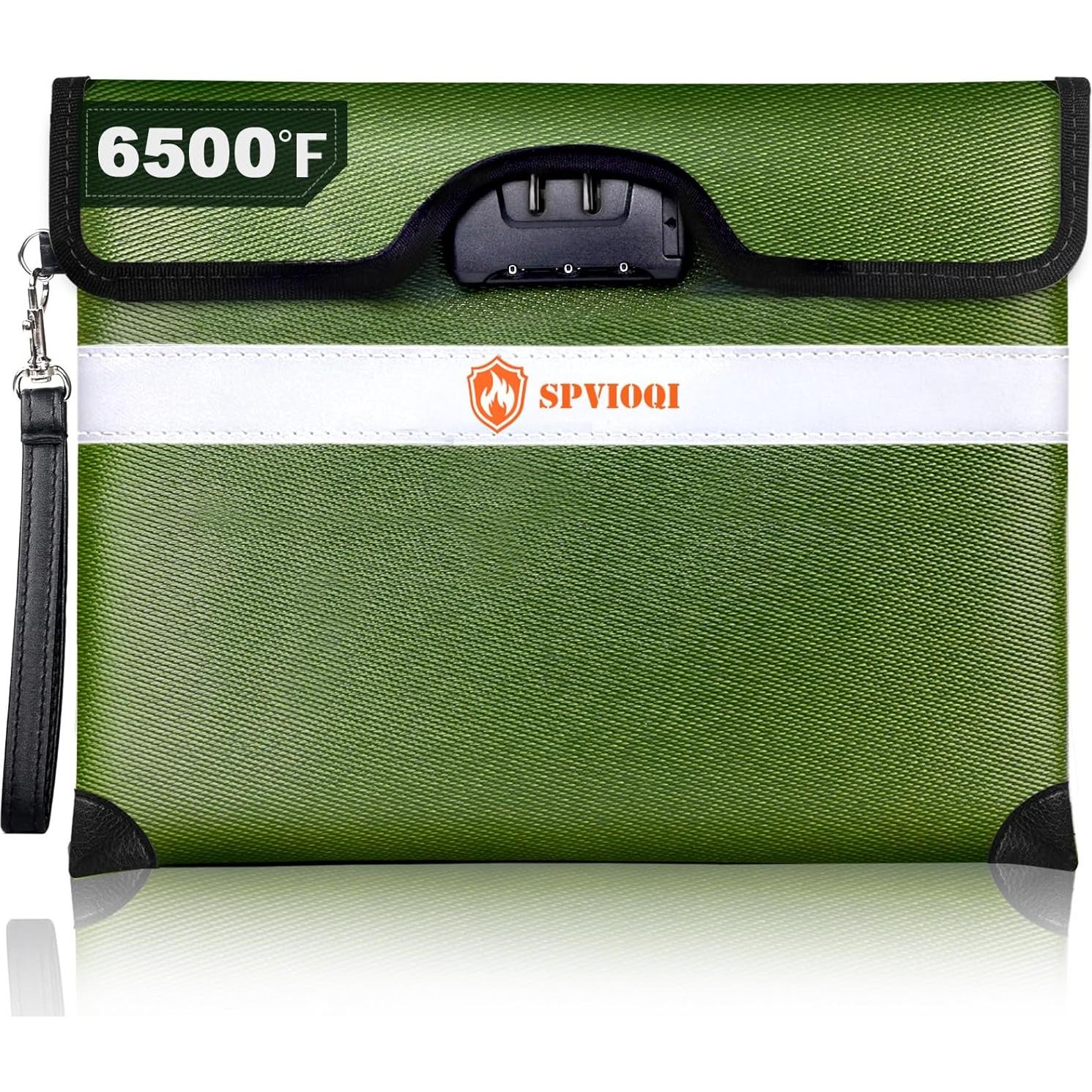Bolsa a Prueba de Fuego SPVIOQI Grande 6500°F con Cerradura