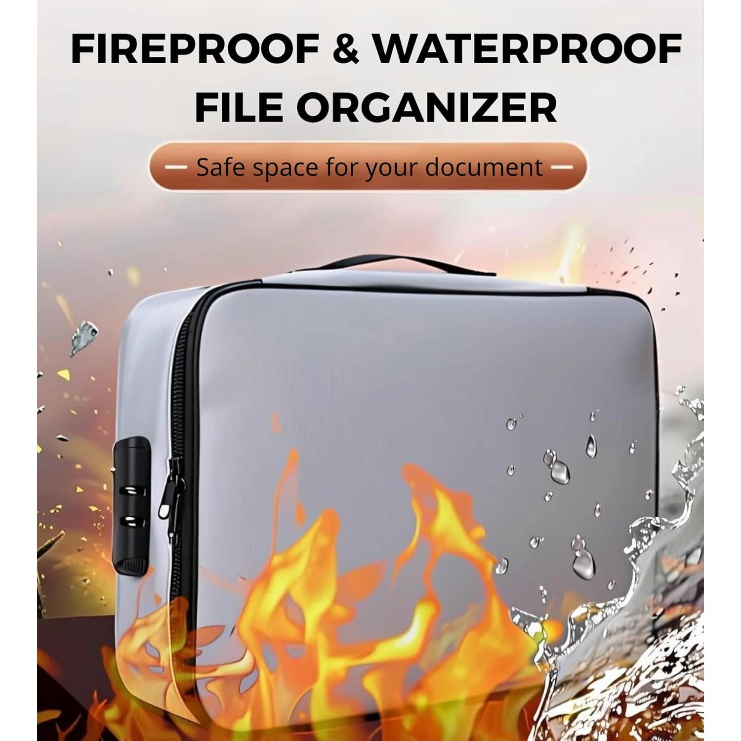 Bolsa de Documentos a Prueba de Fuego Newloop 29x24.5cm