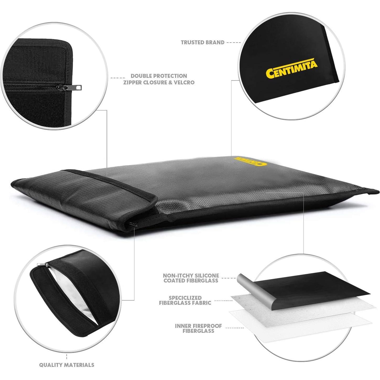 Bolsa de Documentos a Prueba de Fuego Centimita 38x28 cm