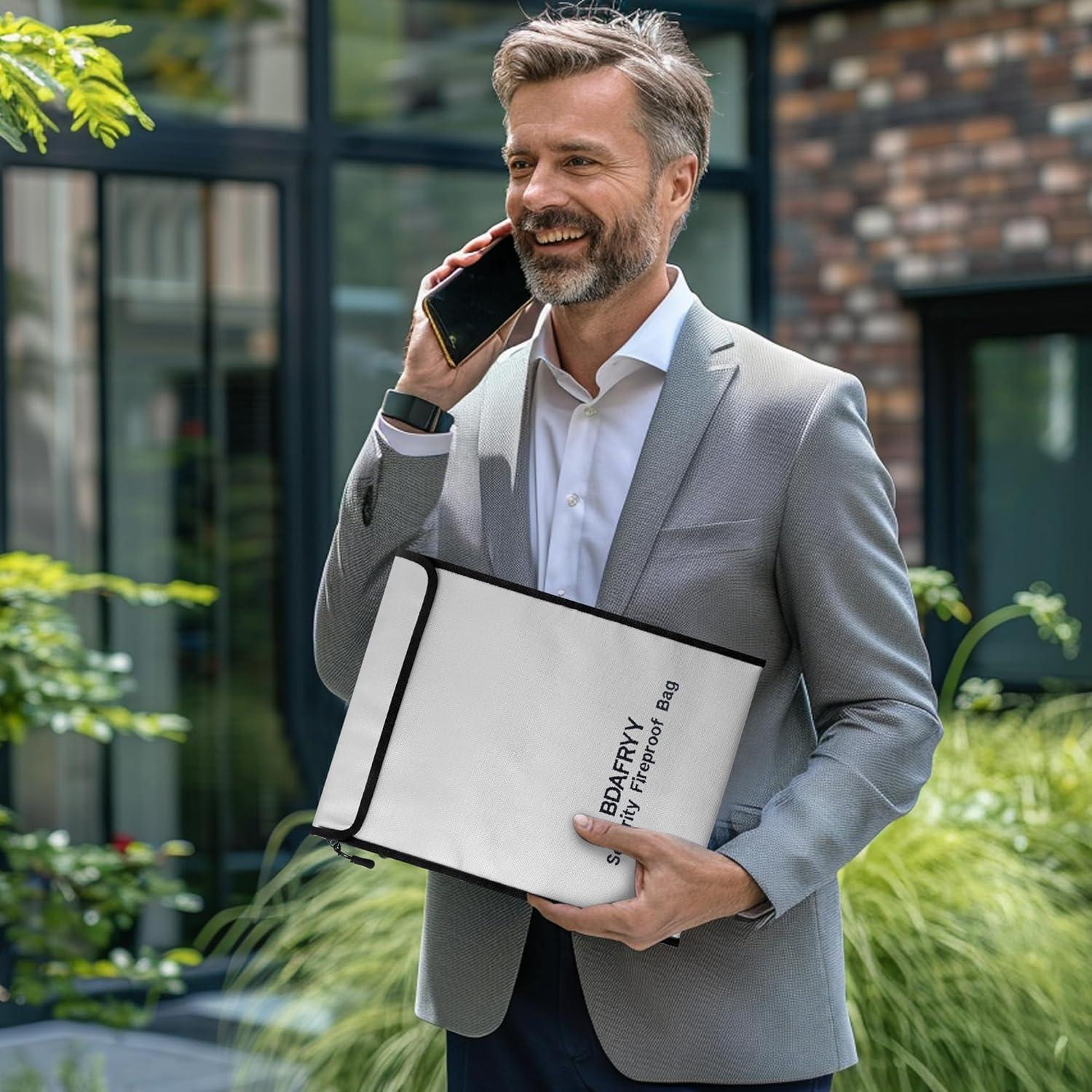 Bolsa de Documentos a Prueba de Fuego y Agua BDAFRYY 3 Pcs
