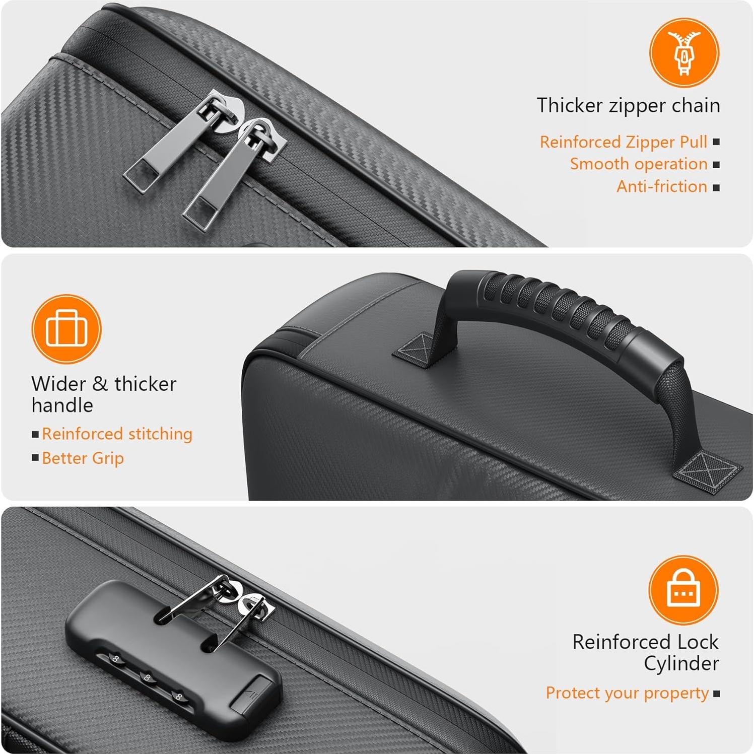 Caja de Documentos a Prueba de Fuego Grothery 5200°F Negra