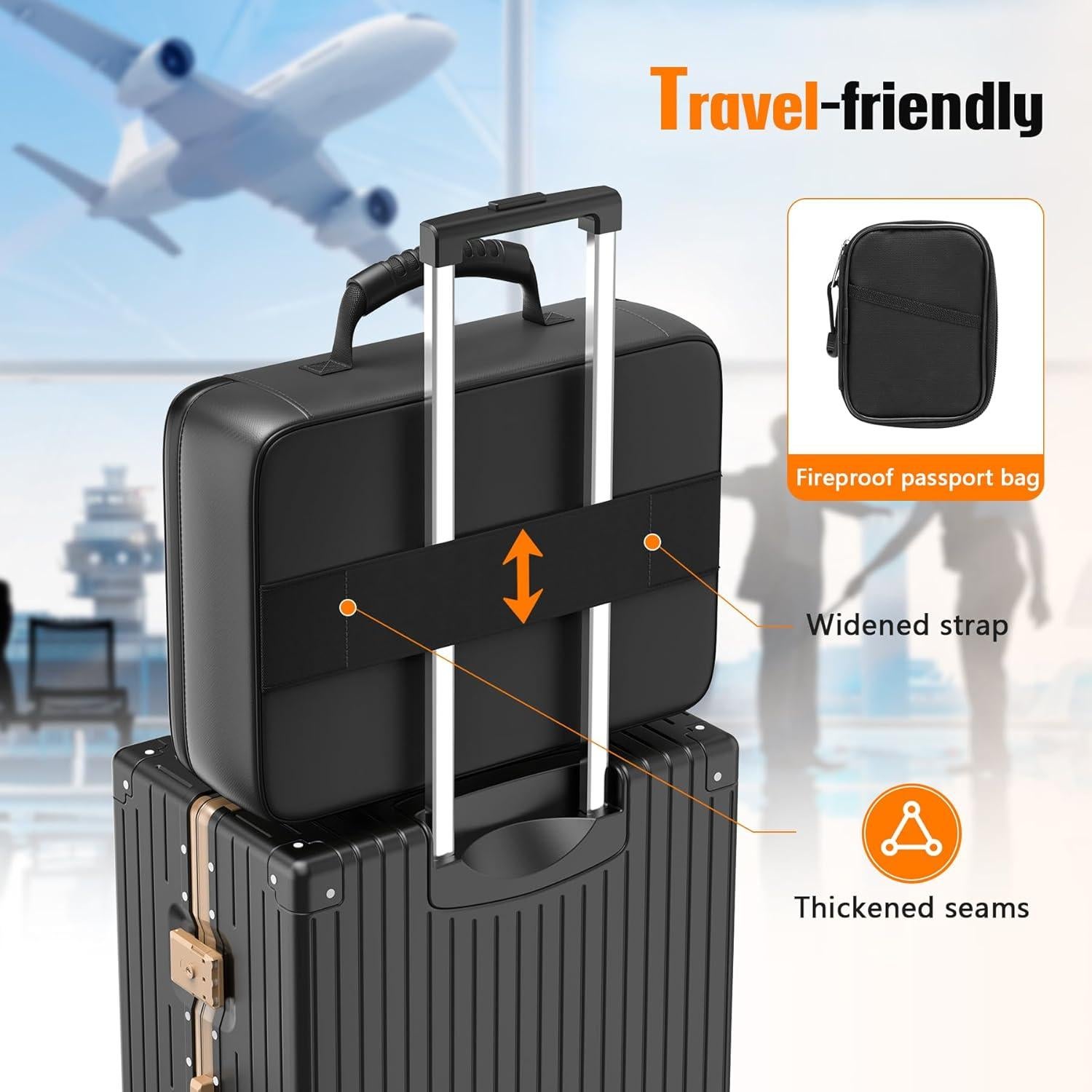 Caja de Documentos a Prueba de Fuego Grothery 5200°F Negra