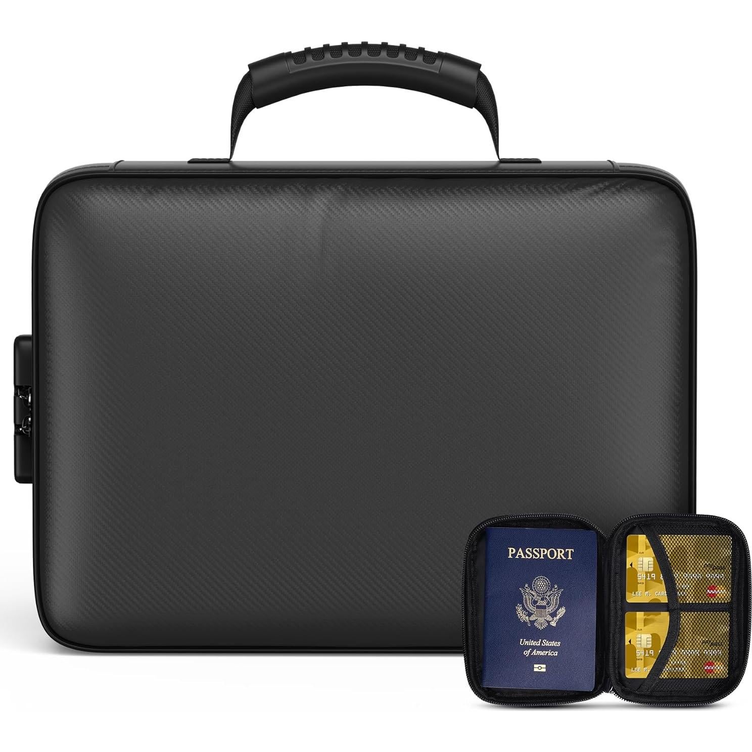 Caja de Documentos a Prueba de Fuego Grothery 5200°F Negra