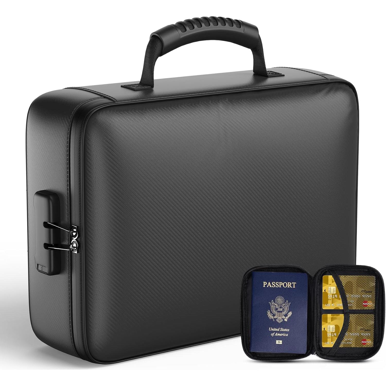 Caja de Documentos a Prueba de Fuego Grothery 5200°F Negra