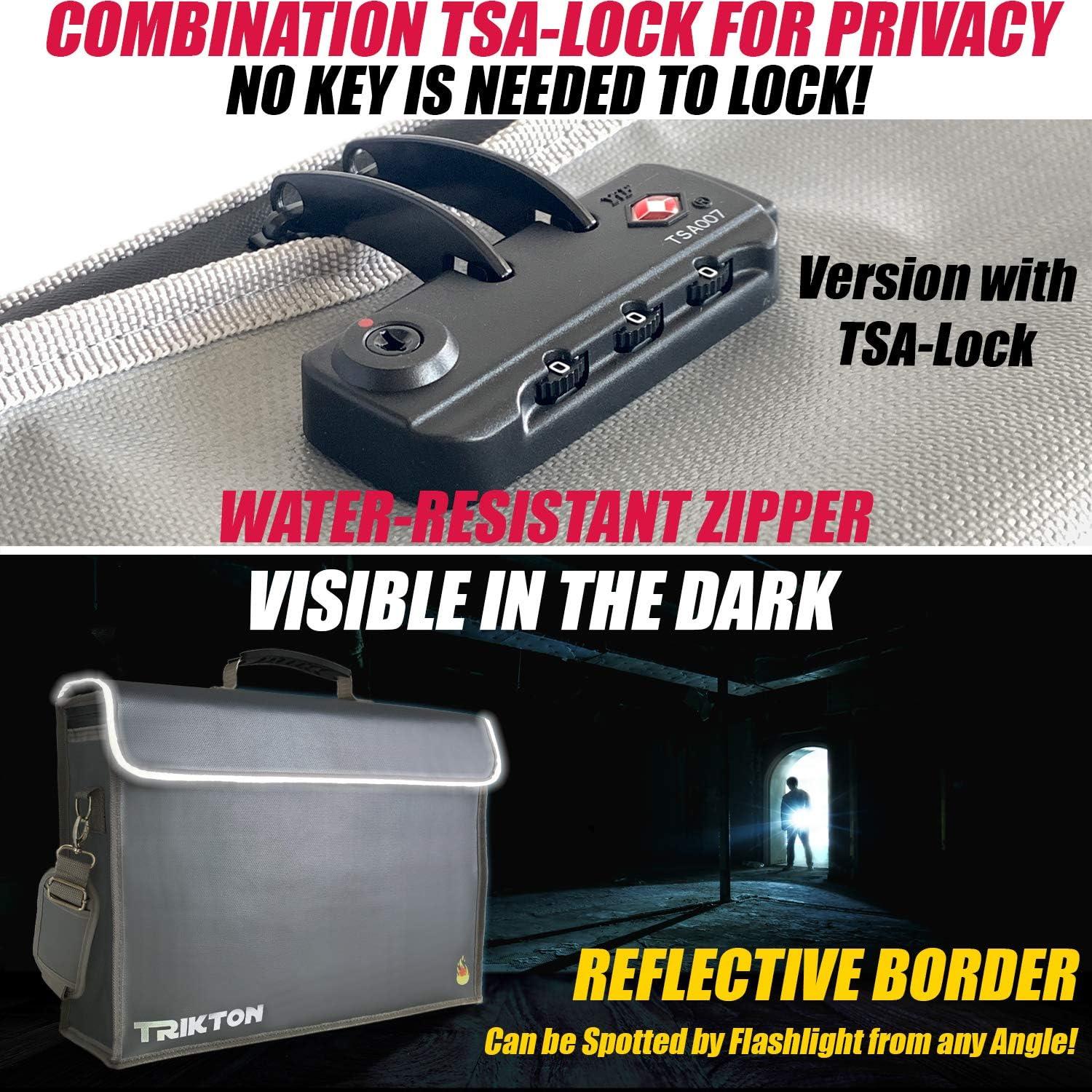 Bolsa de Documentos a Prueba de Fuego TRIKTON XXL 44.5x33 cm