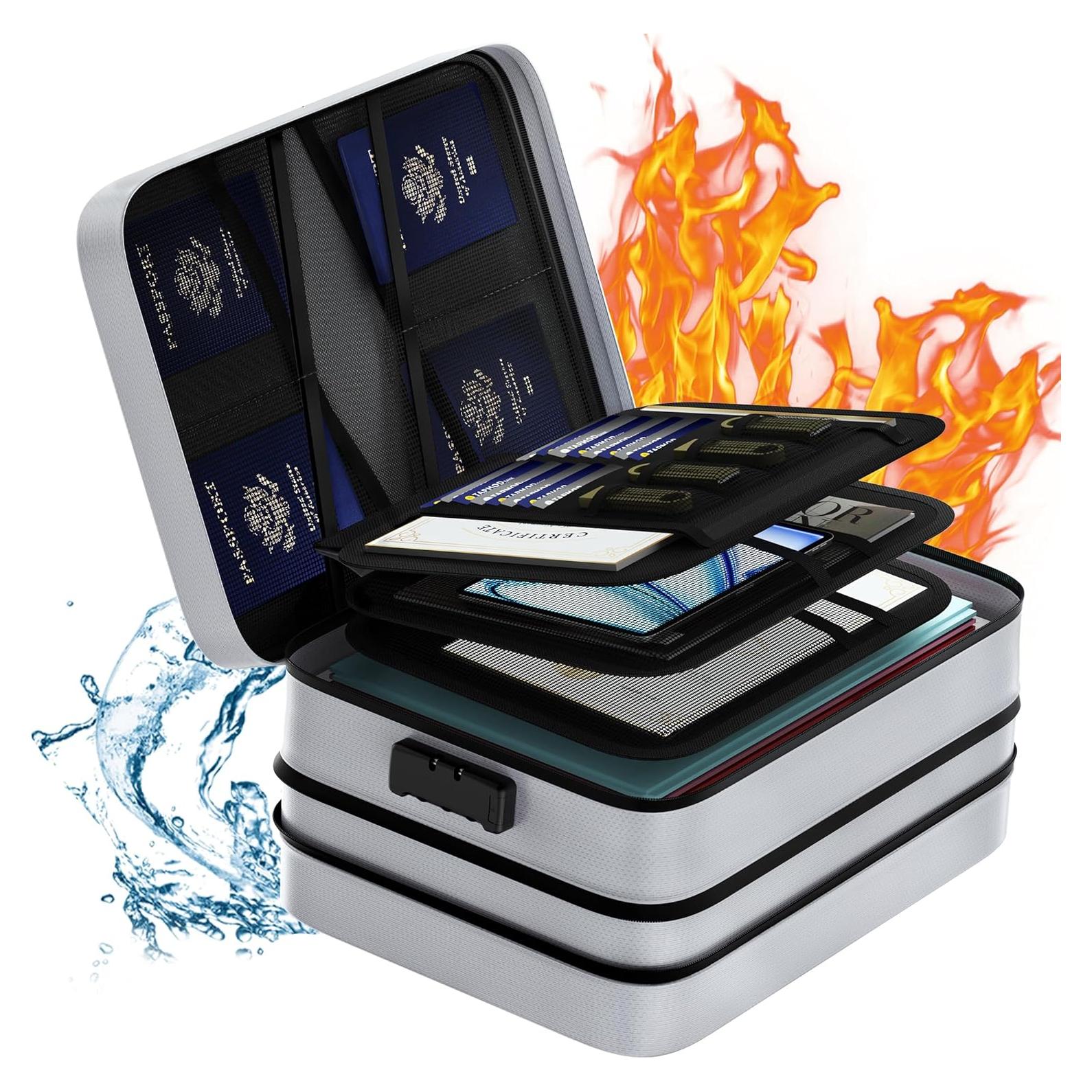 Bolsa de Documentos a Prueba de Fuego Nacial XL 18L