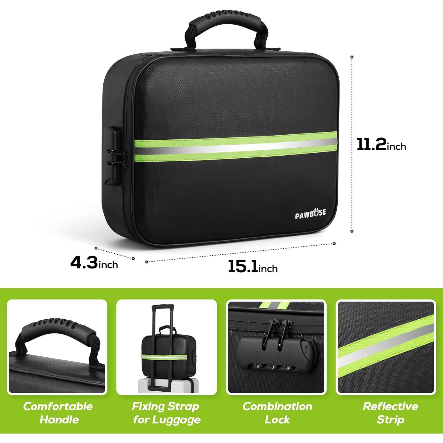 Bolsa de Documentos a Prueba de Fuego PWABOSE 38x28cm Resistente al Agua