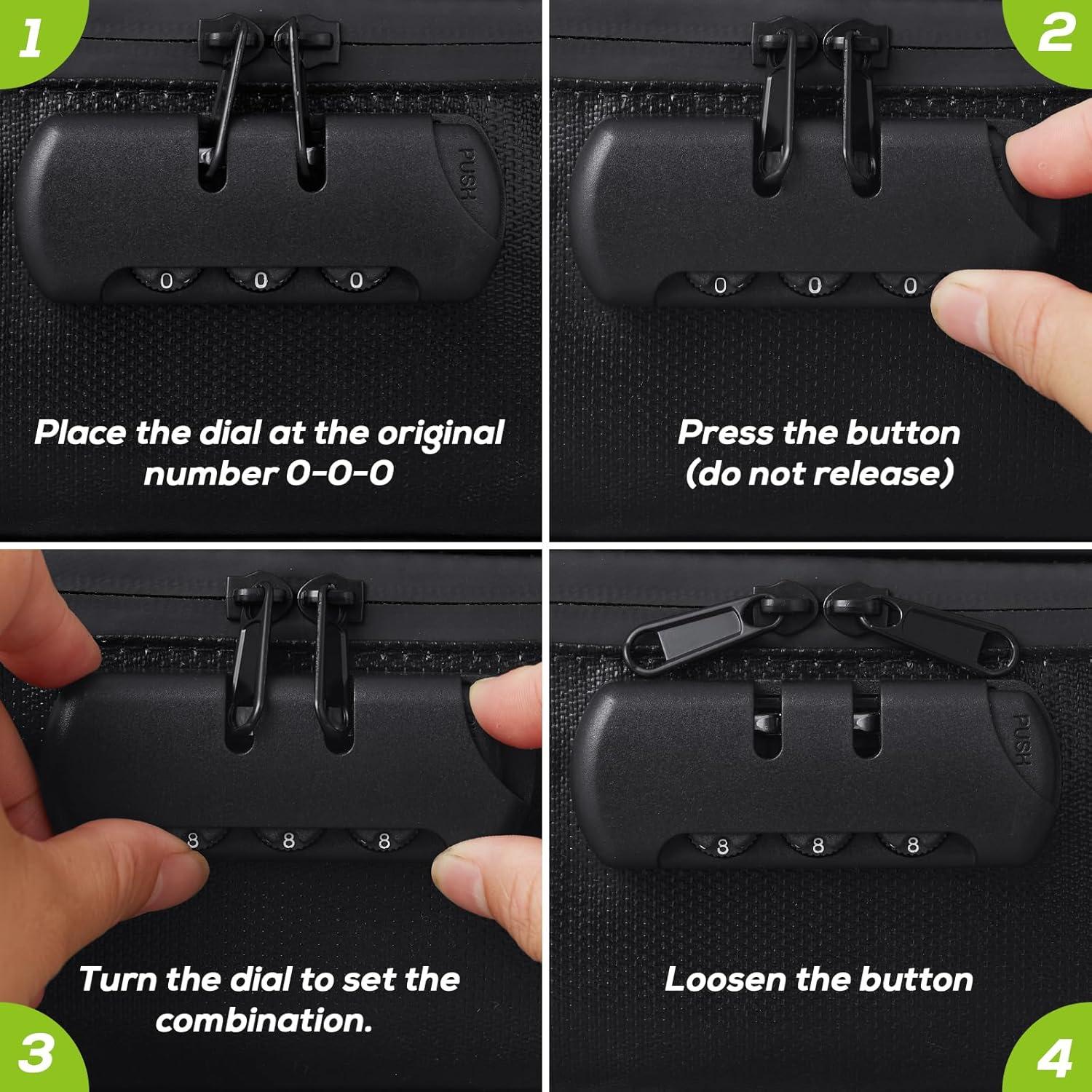 Bolsa de Documentos a Prueba de Fuego PWABOSE 38x28cm Resistente al Agua