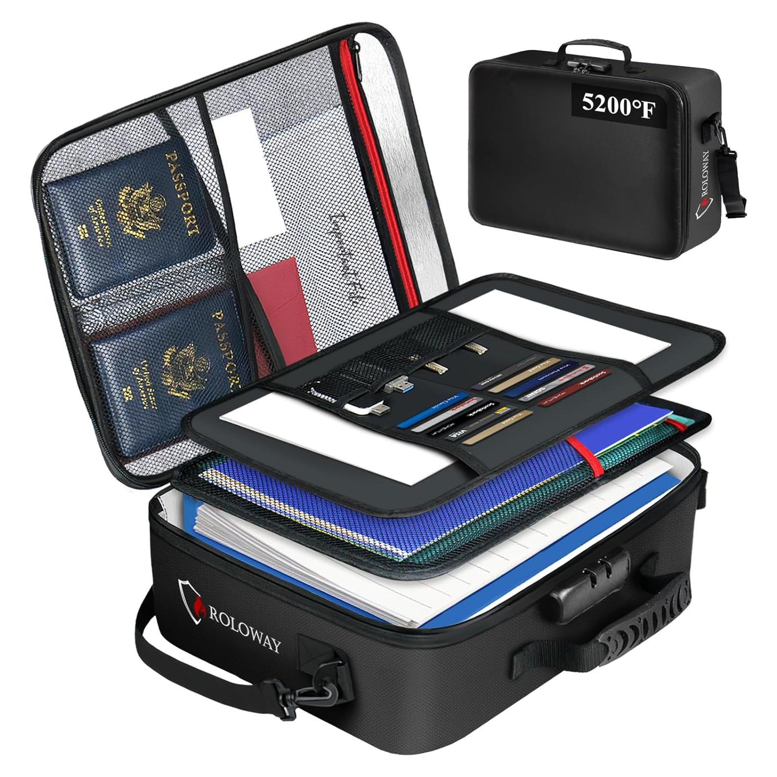 Bolsa a Prueba de Fuego ROLOWAY 5200°F 43.2x31.2cm con Cerradura