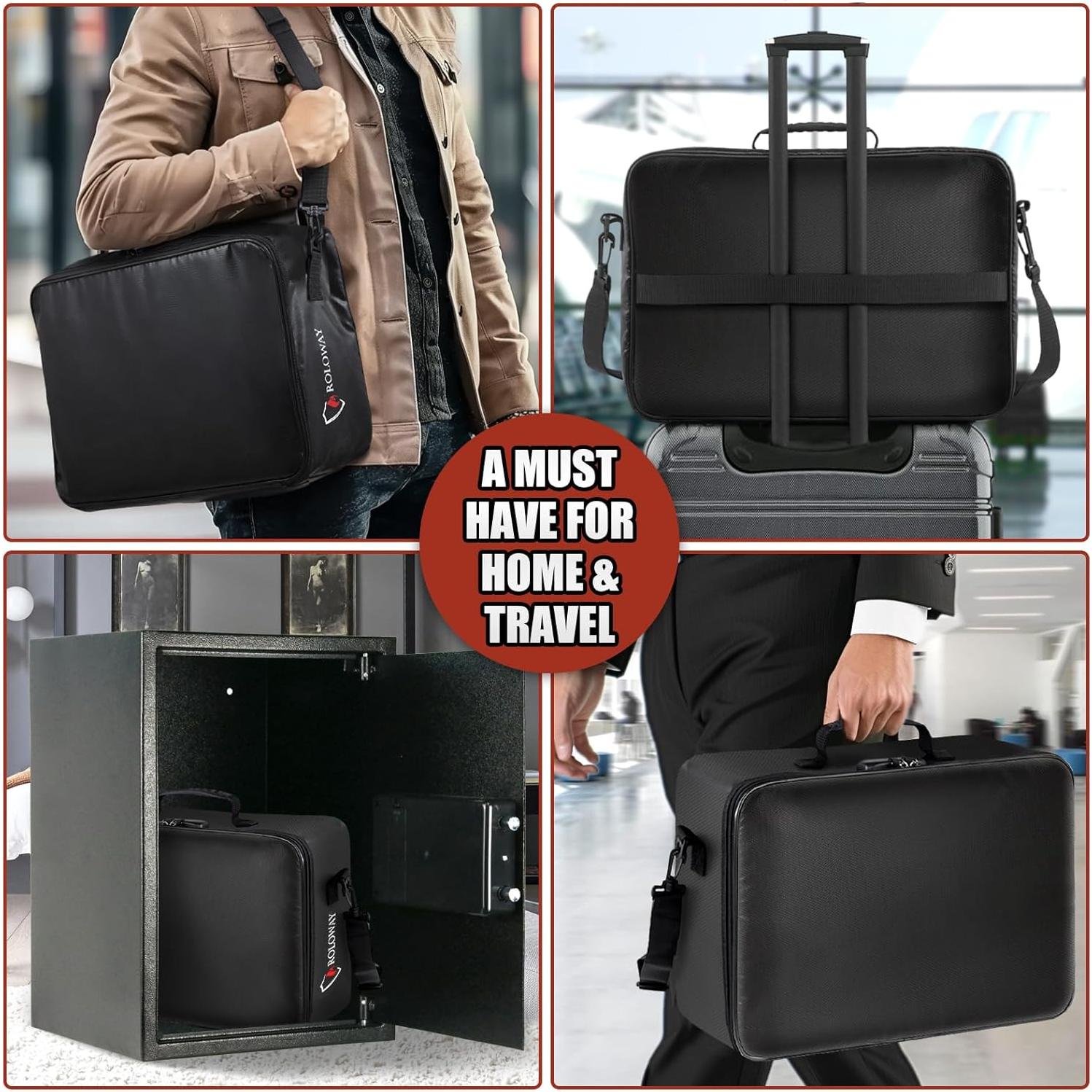 Bolsa a Prueba de Fuego ROLOWAY 5200°F 43.2x31.2cm con Cerradura