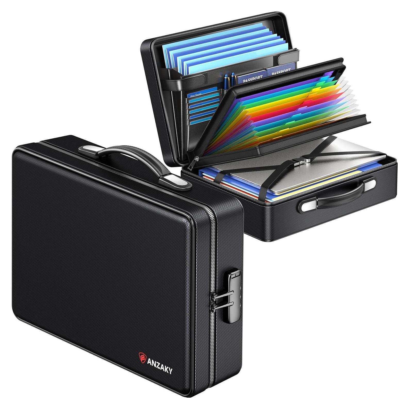 Caja de Documentos a Prueba de Fuego ANZAKY 40.6x28.4cm con Candado