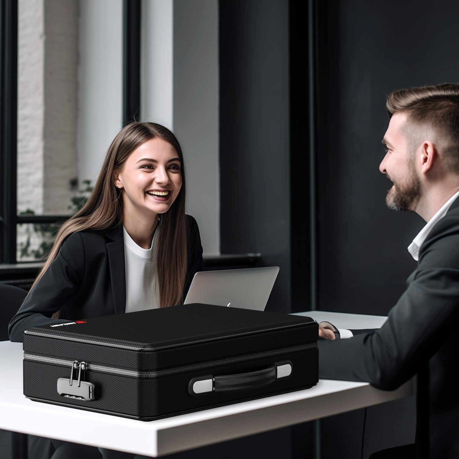 Caja de Documentos a Prueba de Fuego ANZAKY 40.6x28.4cm con Candado