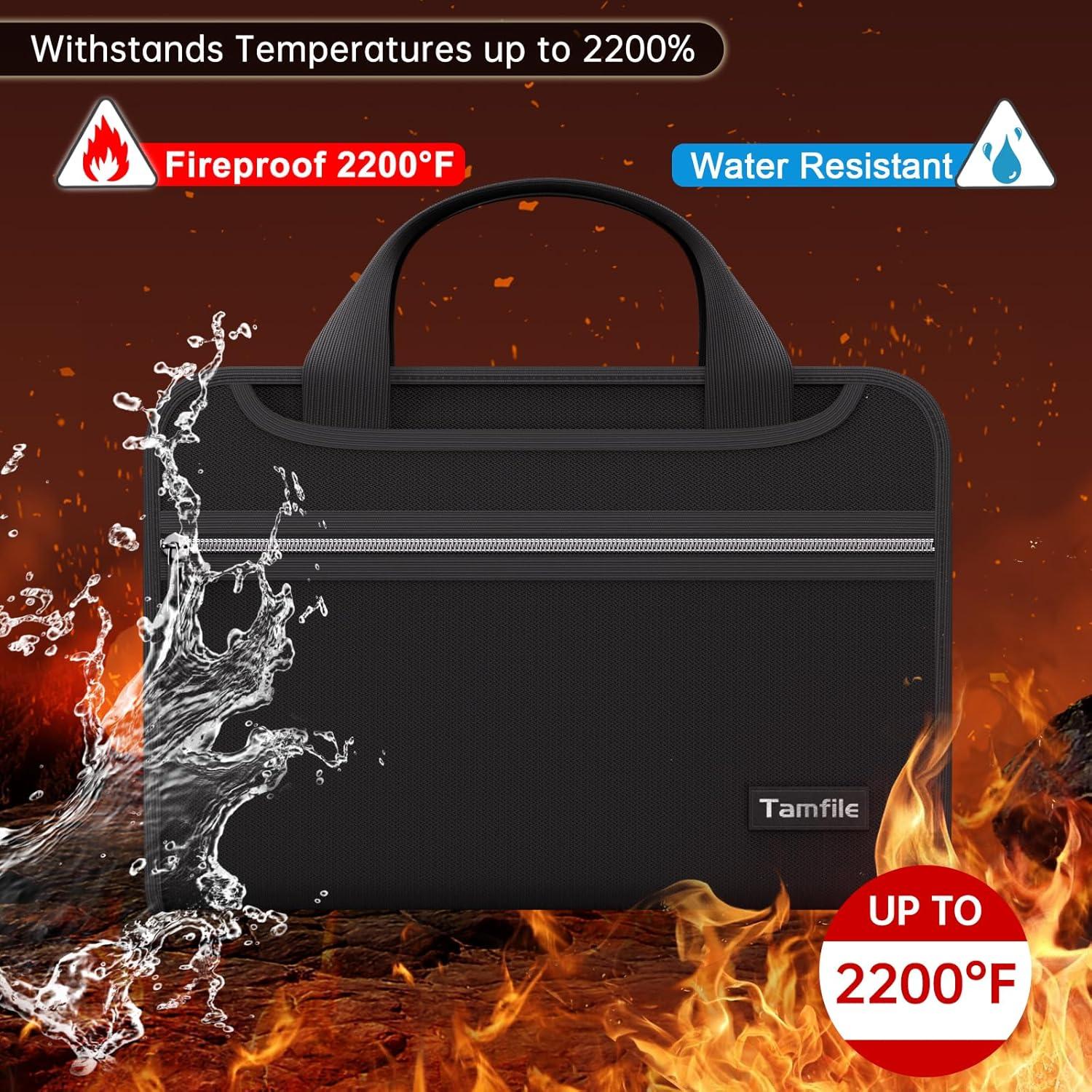 Carpeta Acordeón Ignífuga Tamfile 13 Bolsillos A4 con Asa