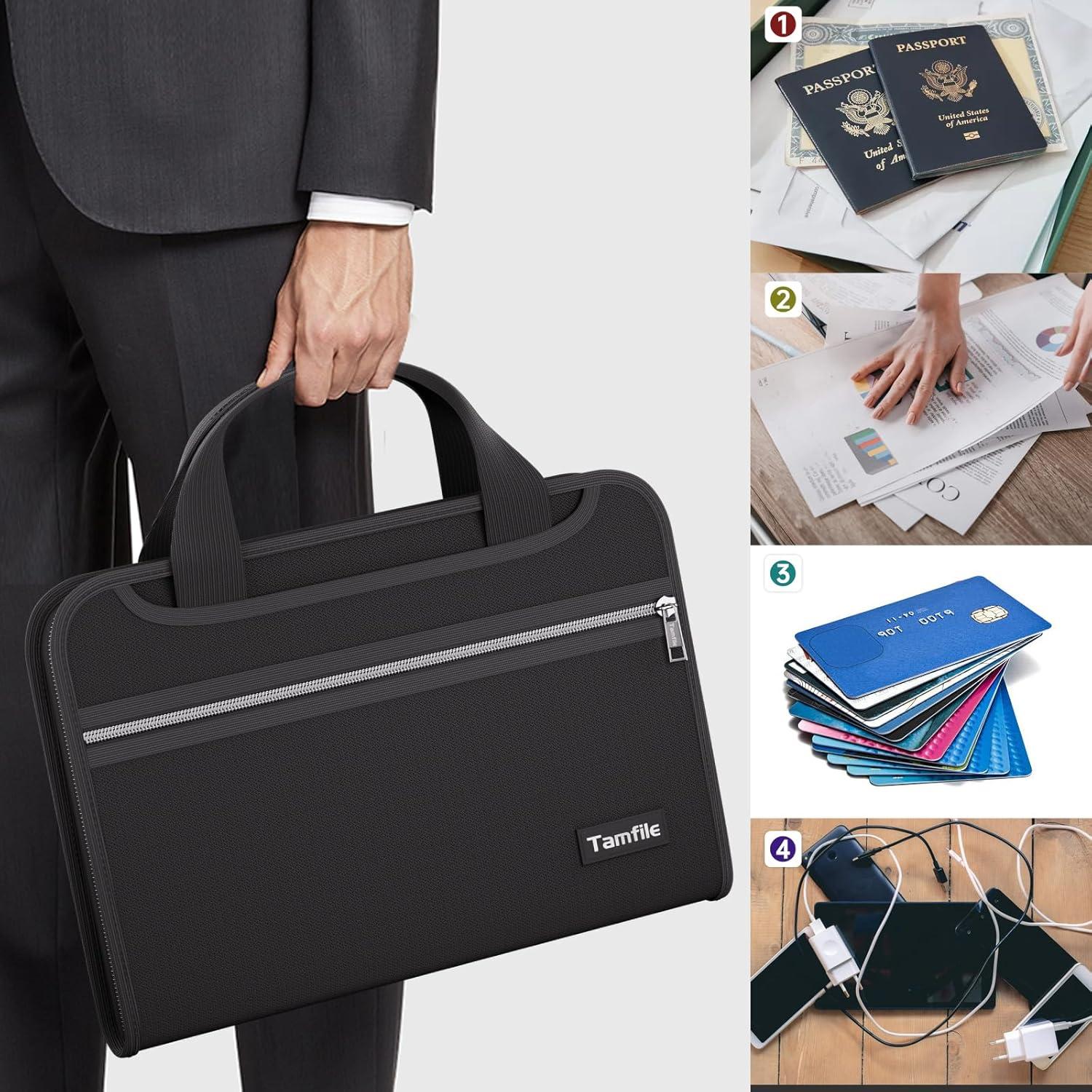 Carpeta Acordeón Ignífuga Tamfile 13 Bolsillos A4 con Asa