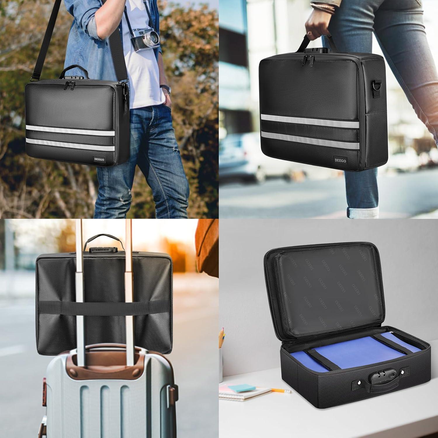 Organizador de Documentos Ignífugo DEEGO con Cerradura 38x28cm