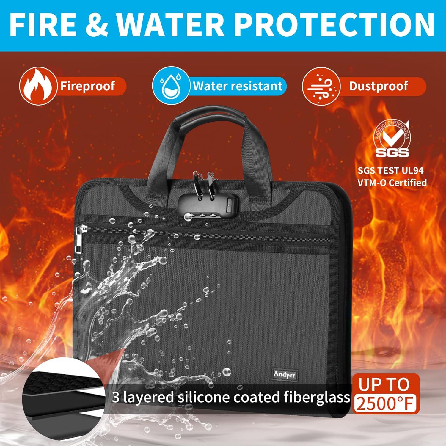 Organizador de Archivos Acordeón Andyer Ignífugo 13 Bolsillos A4