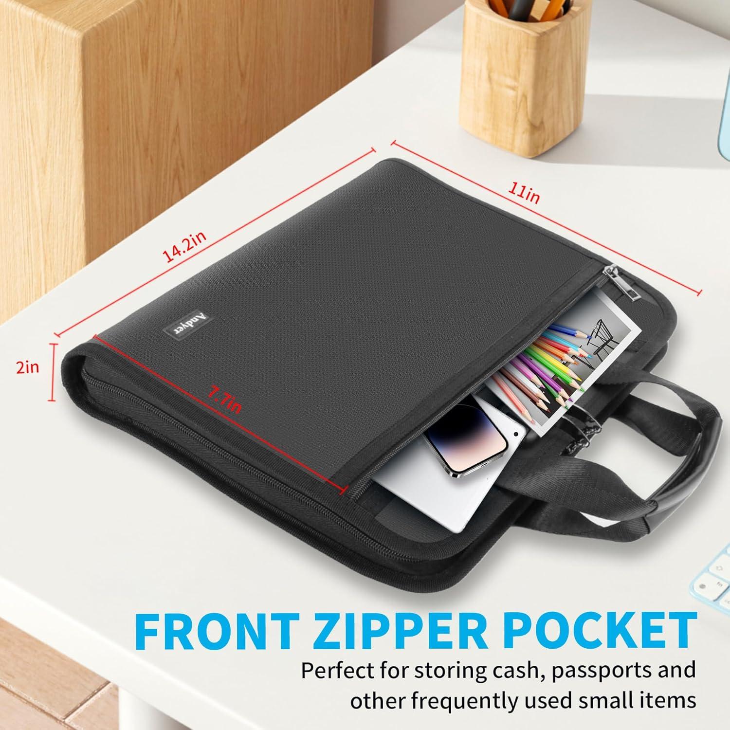 Organizador de Archivos Acordeón Andyer Ignífugo 13 Bolsillos A4