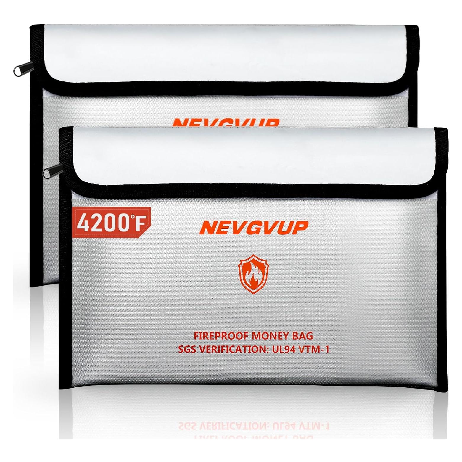 Bolsa a Prueba de Fuego NEVGVUP 24.9x16.5cm Impermeable