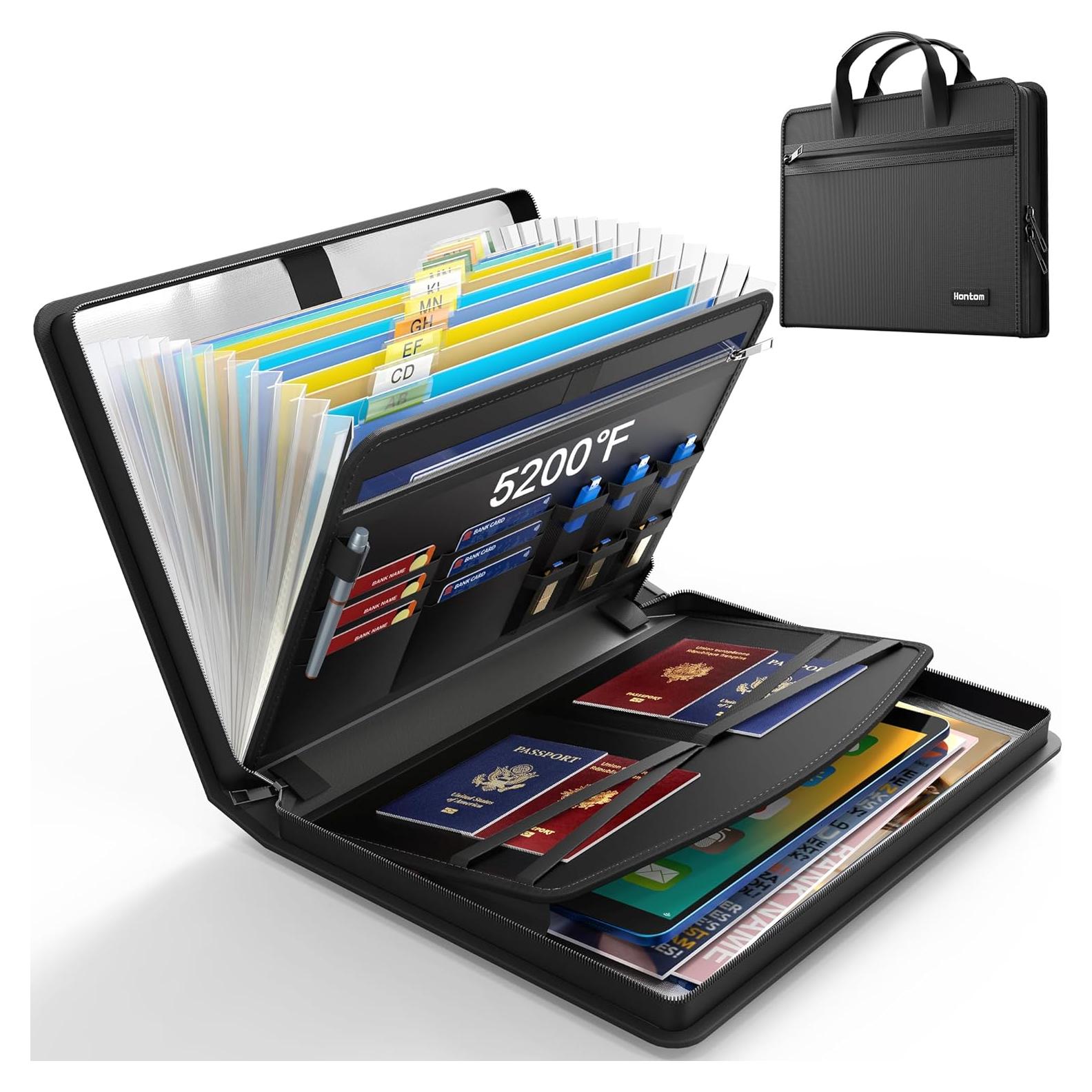 Organizador de Archivos Hontom Ignífugo 5200°F 13 Bolsillos