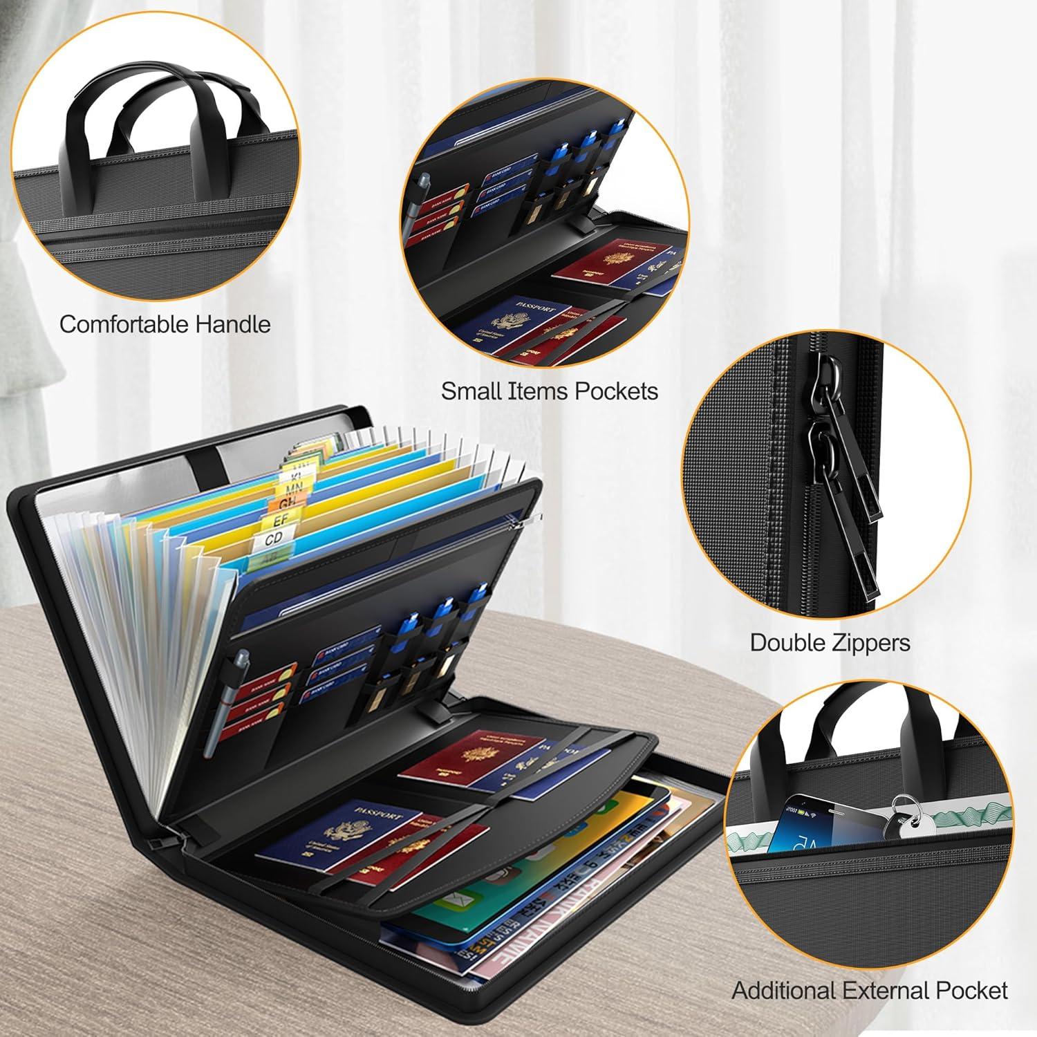 Organizador de Archivos Hontom Ignífugo 5200°F 13 Bolsillos