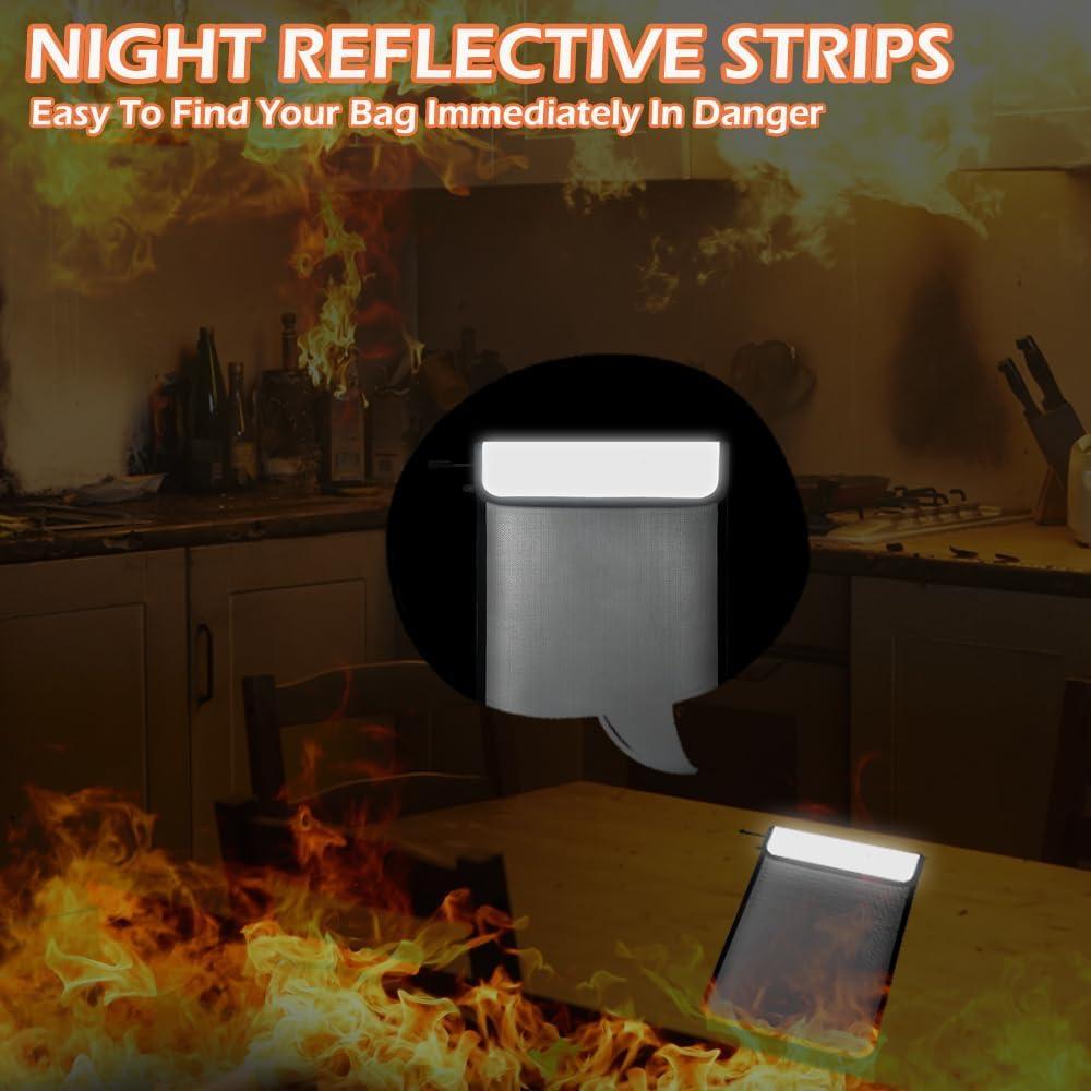 Bolsa de Documentos a Prueba de Fuego y Agua PAIKIUU 11x15"