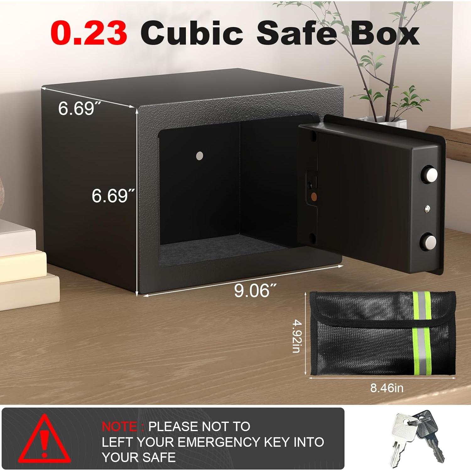 Caja de Seguridad STEELIST Ignífuga 0.23 m³ Electrónica Negra