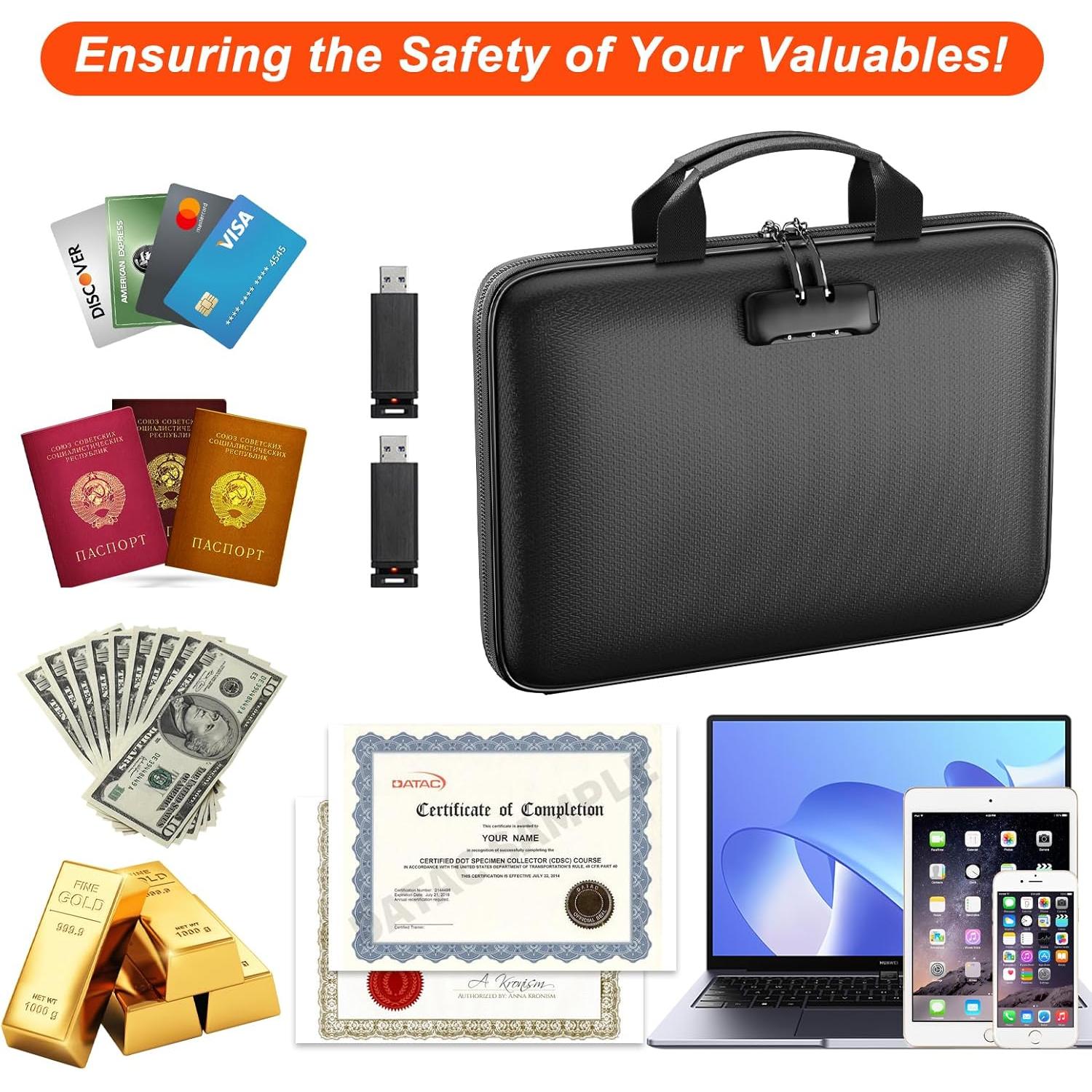 Organizador de Archivos a Prueba de Fuego ZOOPIP 13 Bolsillos