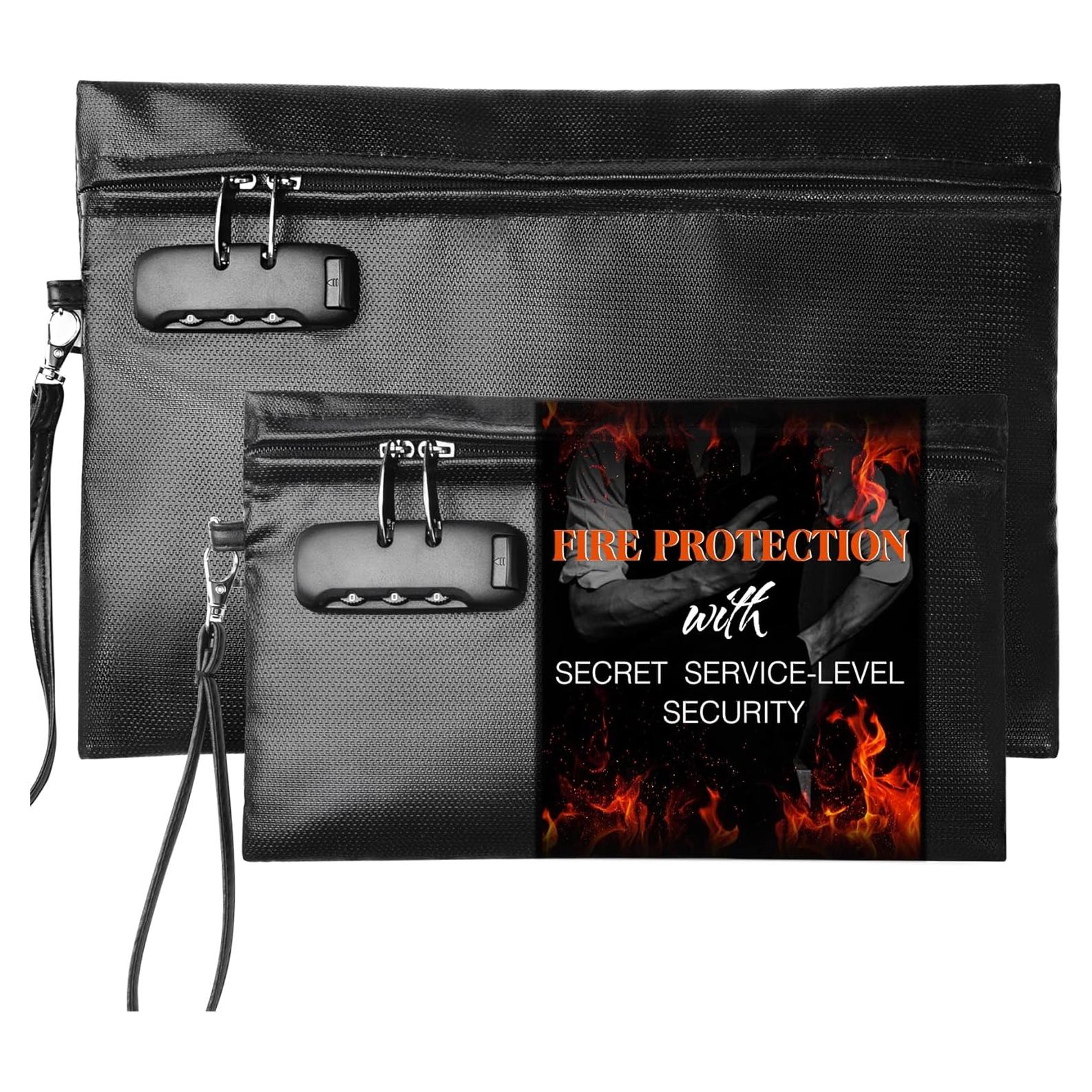 Juego de Bolsas a Prueba de Fuego CarryWise 2 Pcs 35.56x24.89cm