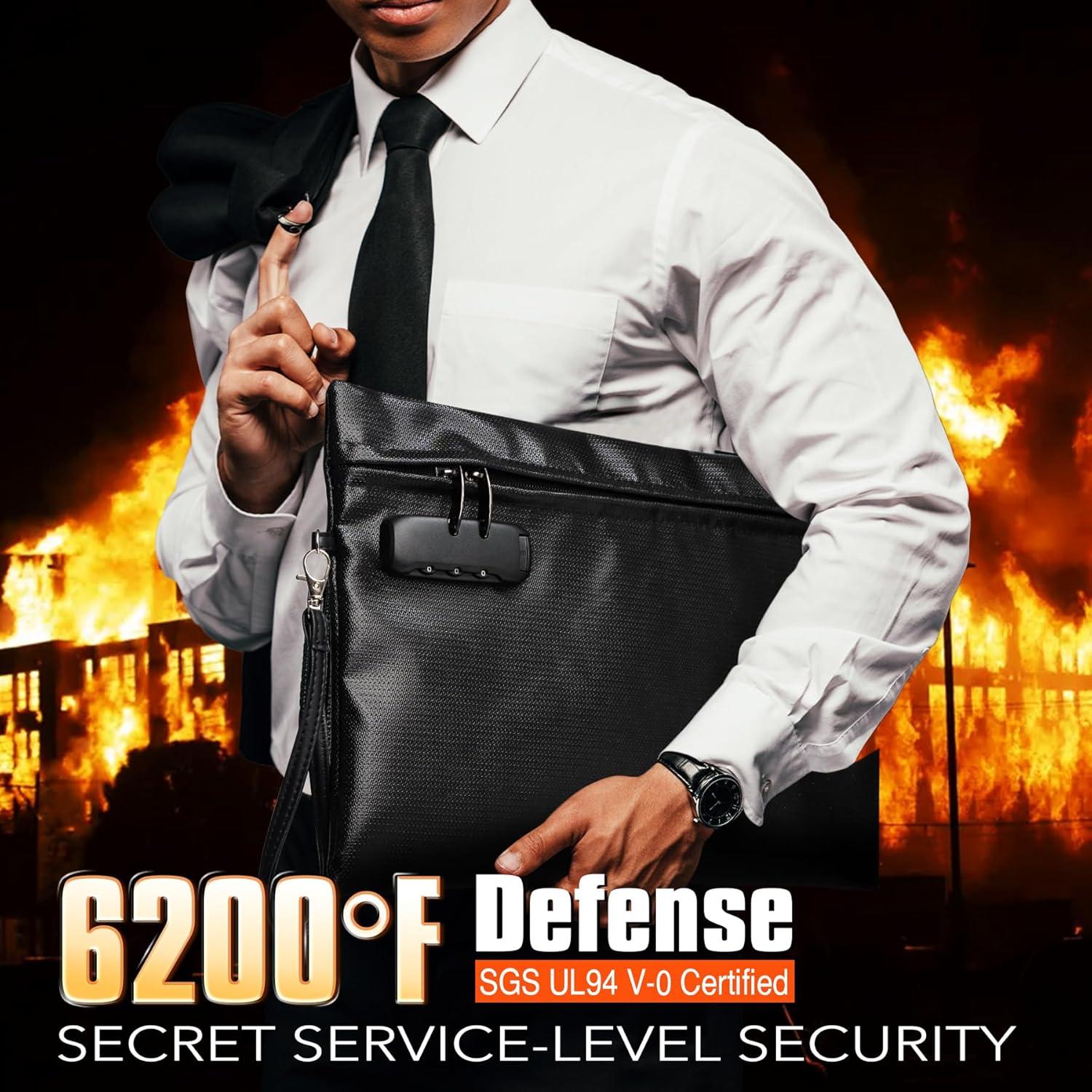 Juego de Bolsas a Prueba de Fuego CarryWise 2 Pcs 35.56x24.89cm