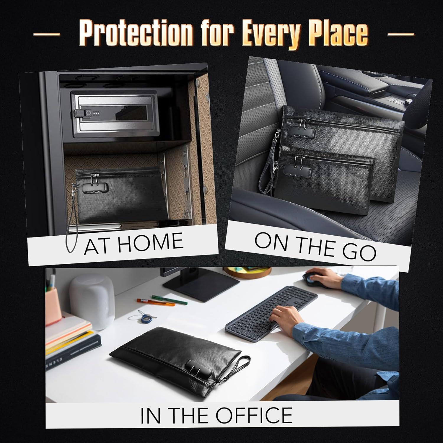 Juego de Bolsas a Prueba de Fuego CarryWise 2 Pcs 35.56x24.89cm