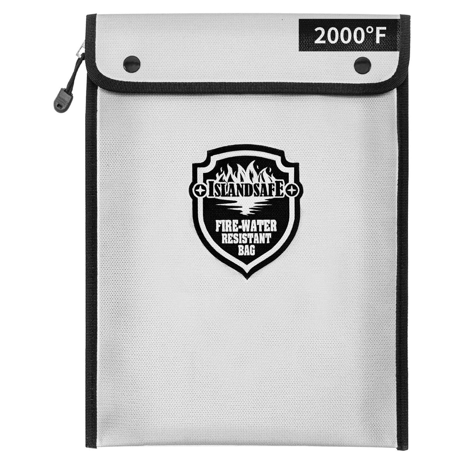 Bolsa de Documentos a Prueba de Fuego ISLANDSAFE 33x23cm Gris