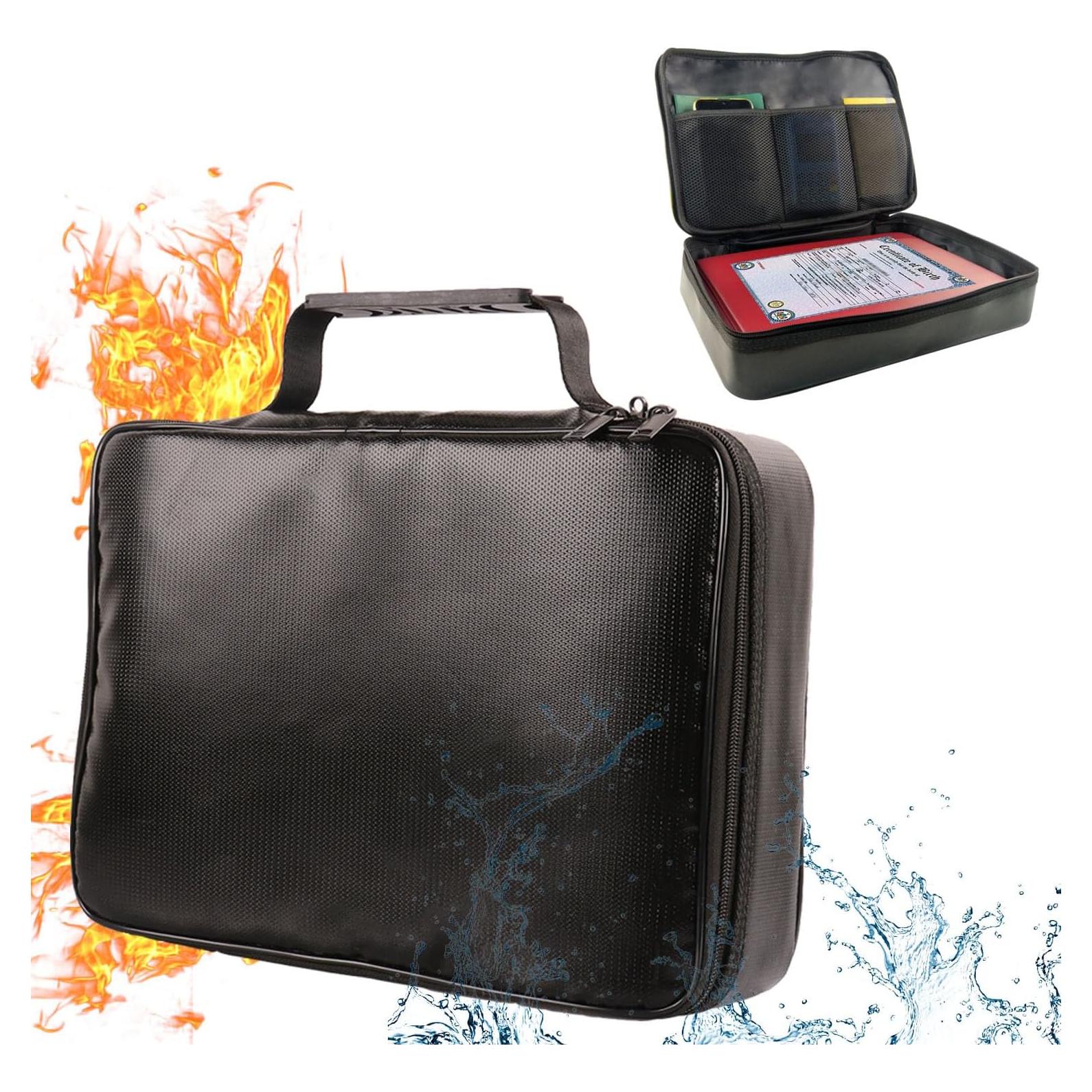 Bolsa de Documentos a Prueba de Fuego IANDAIROK 34x24cm Negra