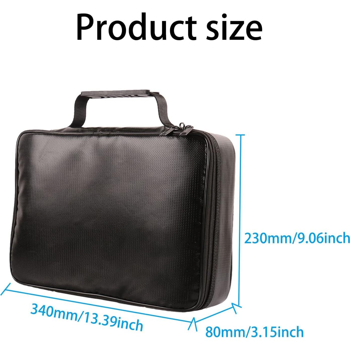 Bolsa de Documentos a Prueba de Fuego IANDAIROK 34x24cm Negra