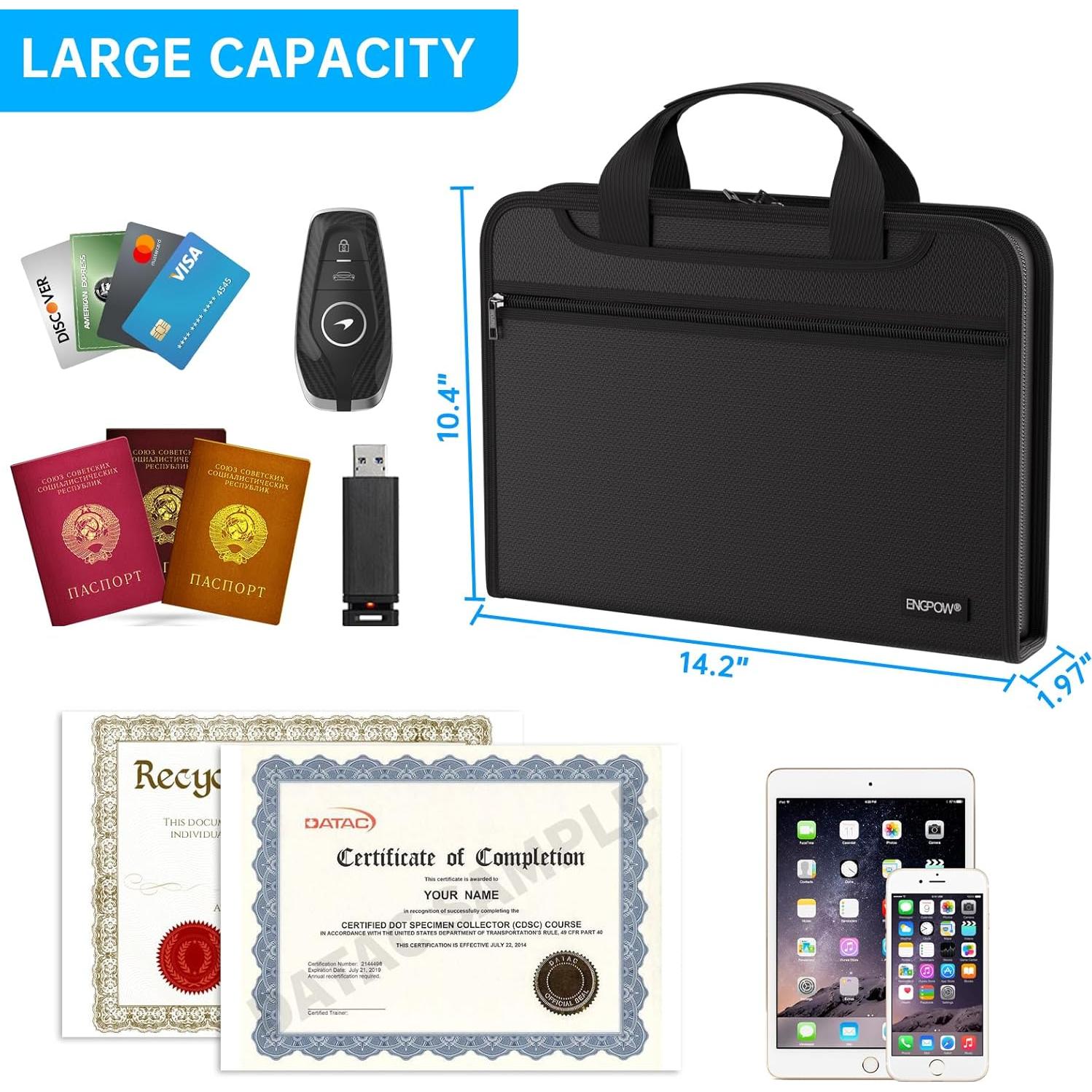 Carpeta Organizadora a Prueba de Fuego ENGPOW 36.1x26.4cm