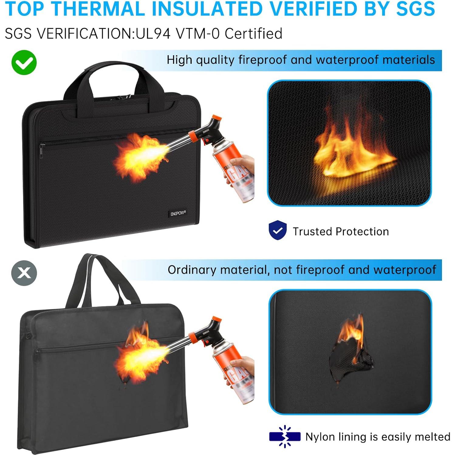 Carpeta Organizadora a Prueba de Fuego ENGPOW 36.1x26.4cm