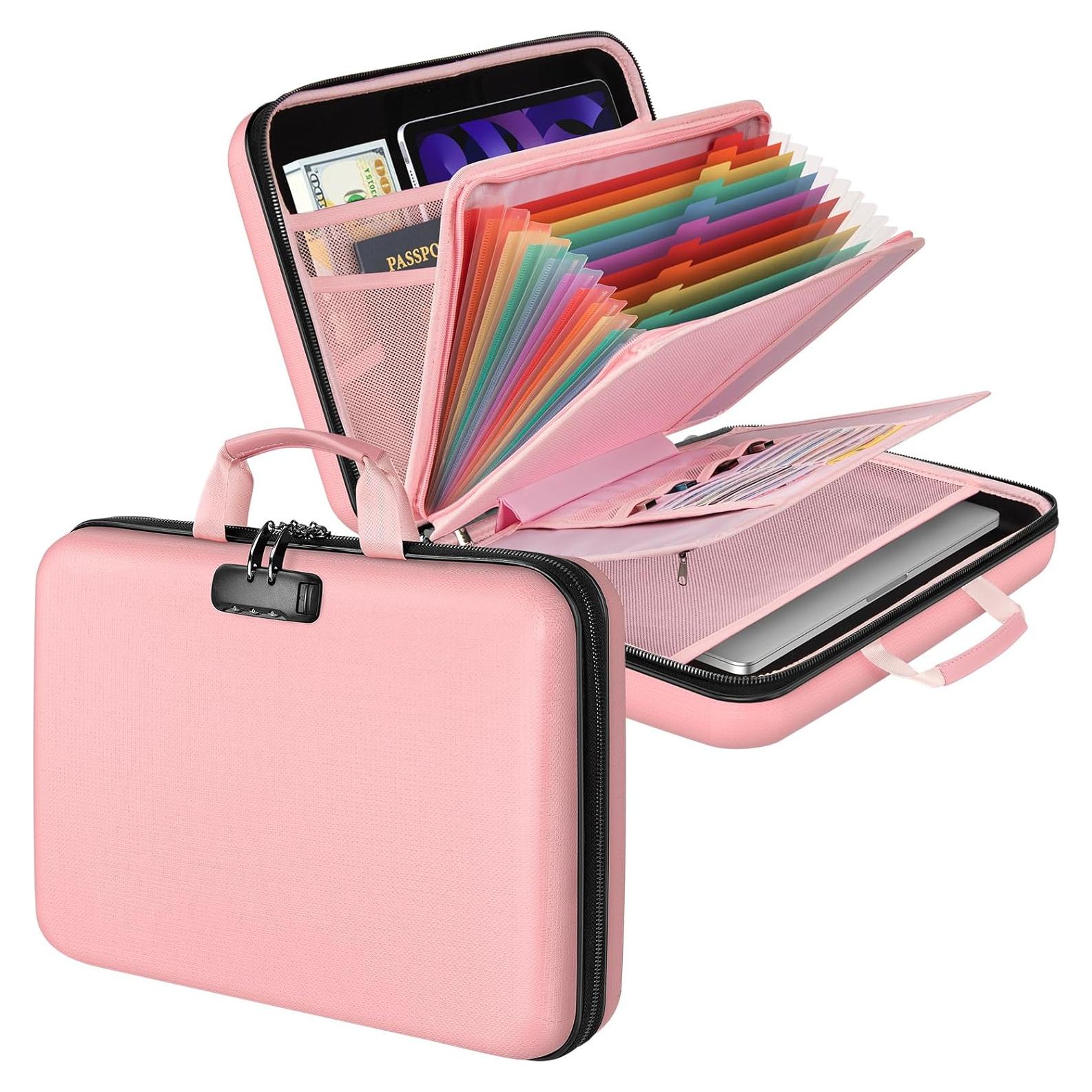 Caja de Archivos Aobteeny a Prueba de Fuego y Agua 39x29cm