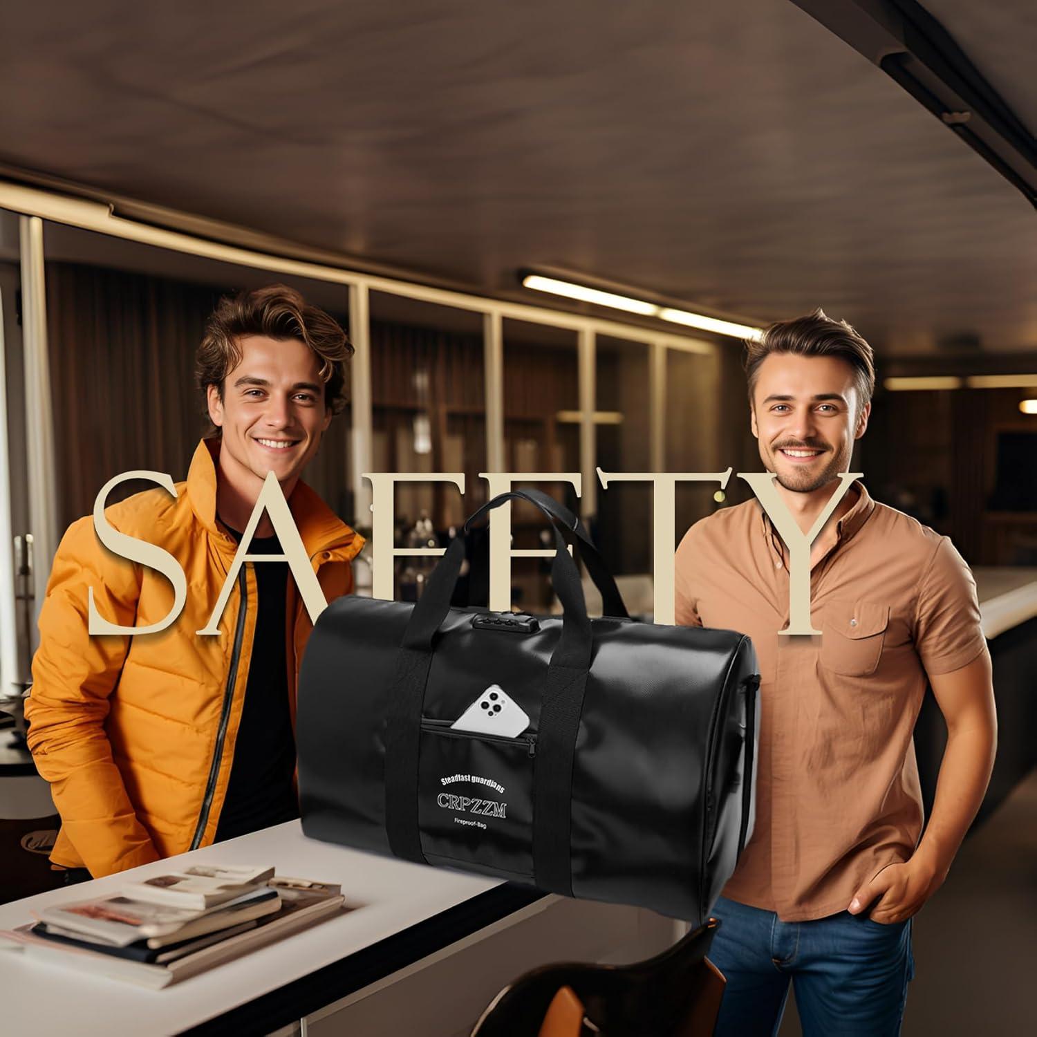 Bolsa de viaje a prueba de fuego y agua CRPZZM 55.88x30.99cm