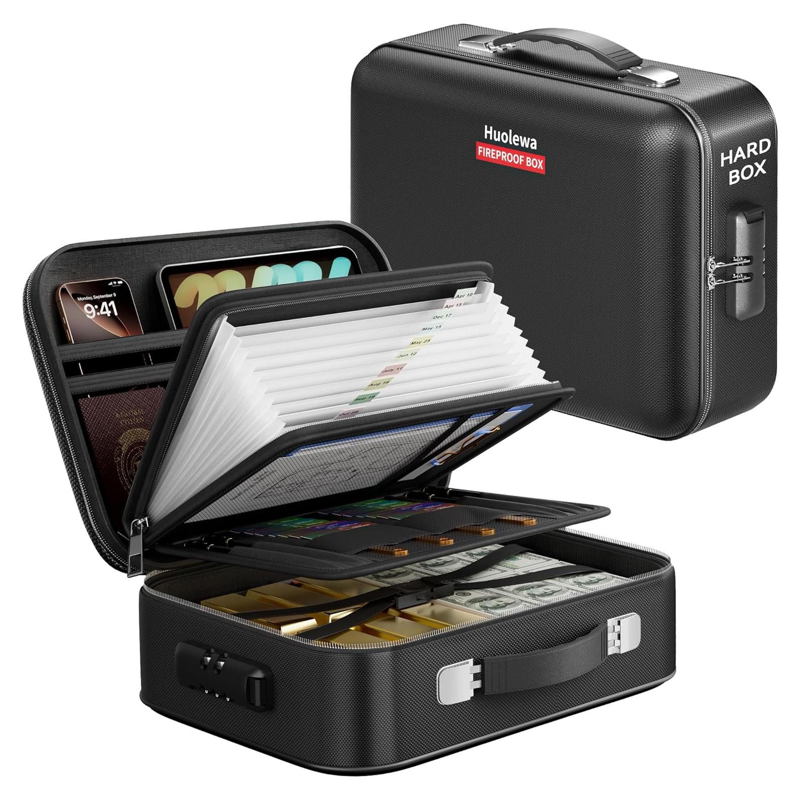 Caja de Documentos a Prueba de Fuego Aollewoiti 39.4x31.5cm