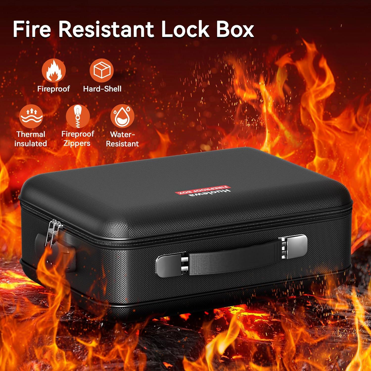 Caja de Documentos a Prueba de Fuego Aollewoiti 39.4x31.5cm