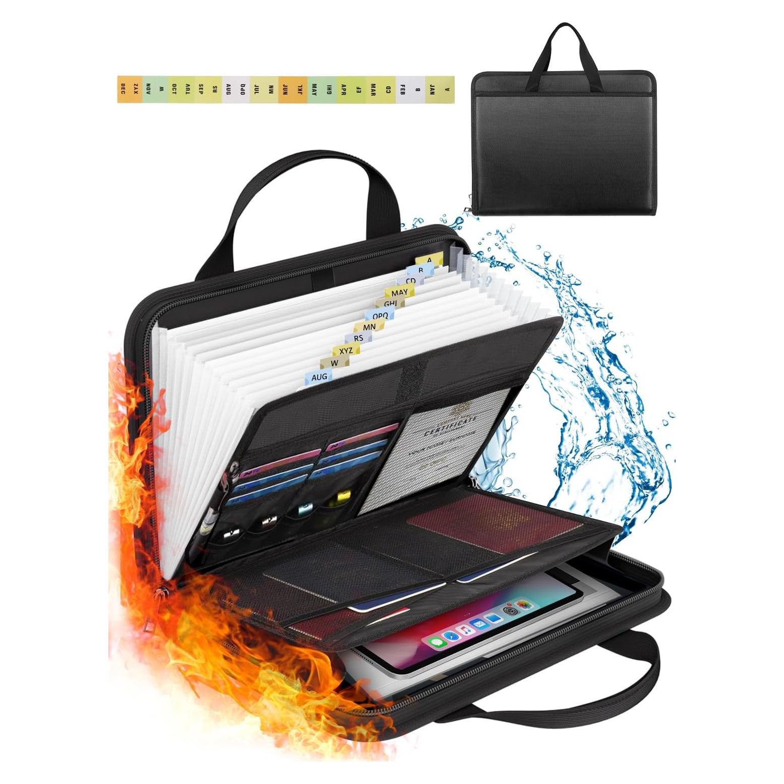 Organizador de Documentos Acordeón Resistente al Fuego onvvippiv